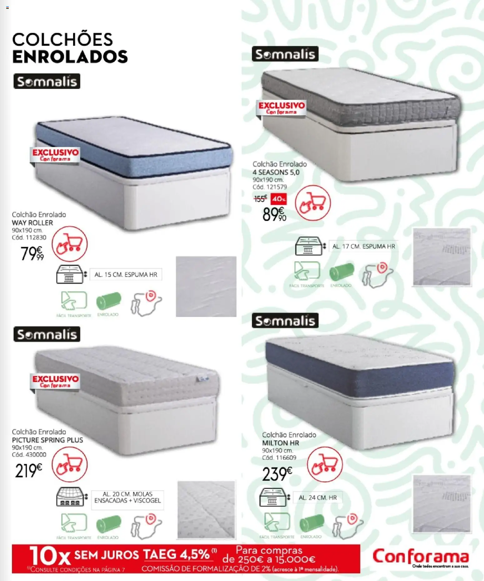 Conforama Camitis │ válido de 06/08/2026 | Página: 79 | Produtos: Colchões, Colchão