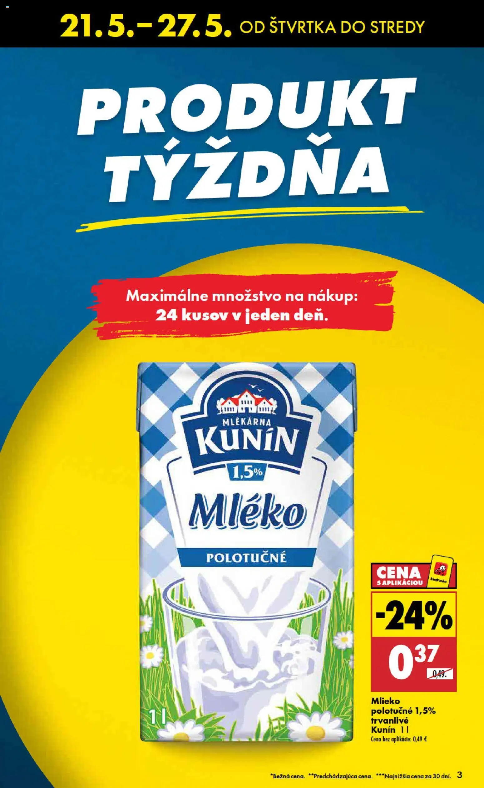 Nové Biedronka akcie – leták je platný od 21.05.2026 | Strana: 3 | Produkty: Mlieko