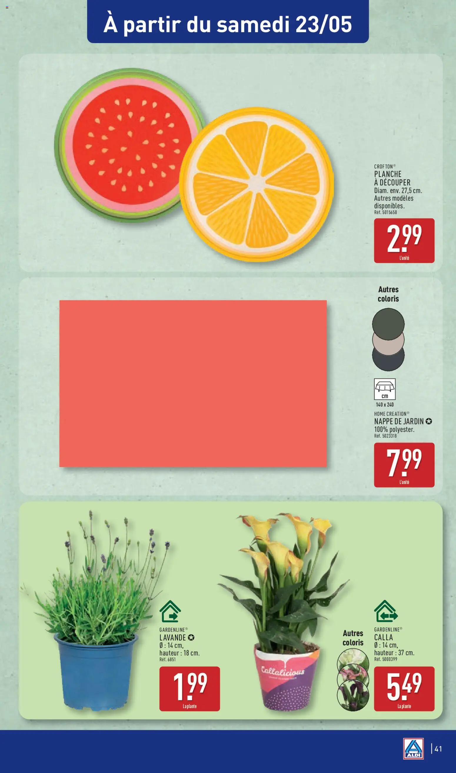 {H1} | Page: 43 | Produits: Lavande, Planche à découper, Nappe