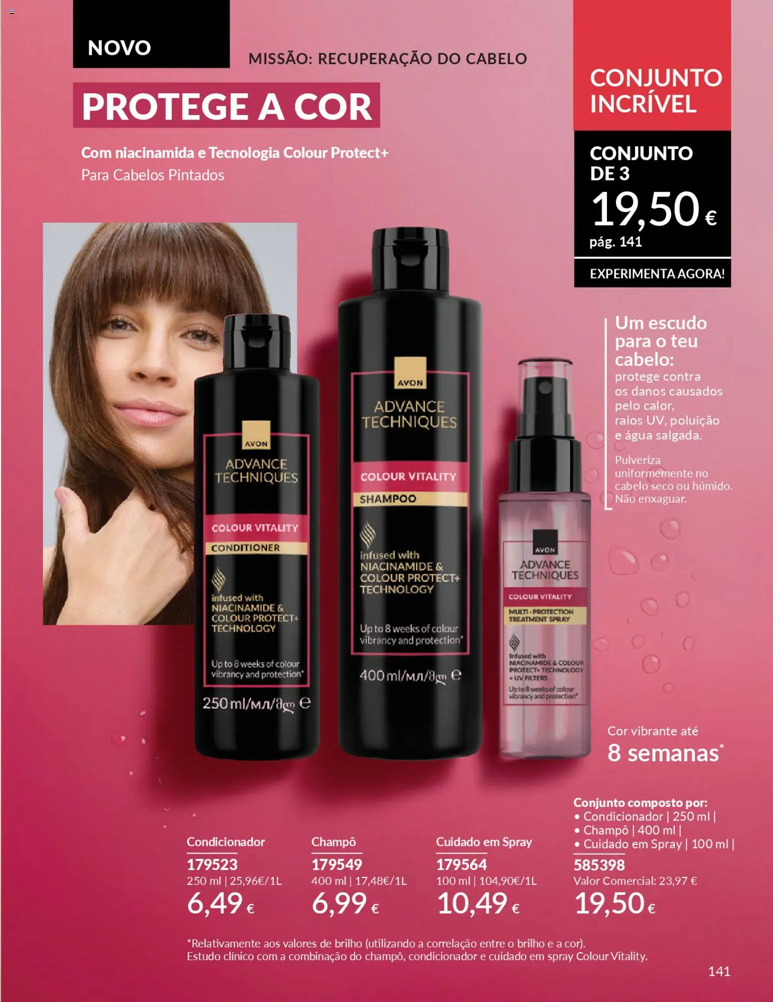 Catálogo Avon Campanha 4 │ válido de 01.04.2026 | Página: 141 | Produtos: Agua, Shampoo, Condicionador