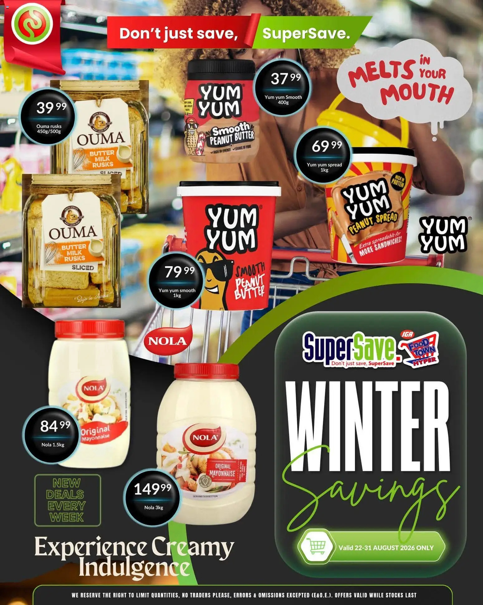 New Super Save catalogue – valid from 22/08/2026 | Page: 39 | Products: Spread butter, Protein, Milk, Peanut butter