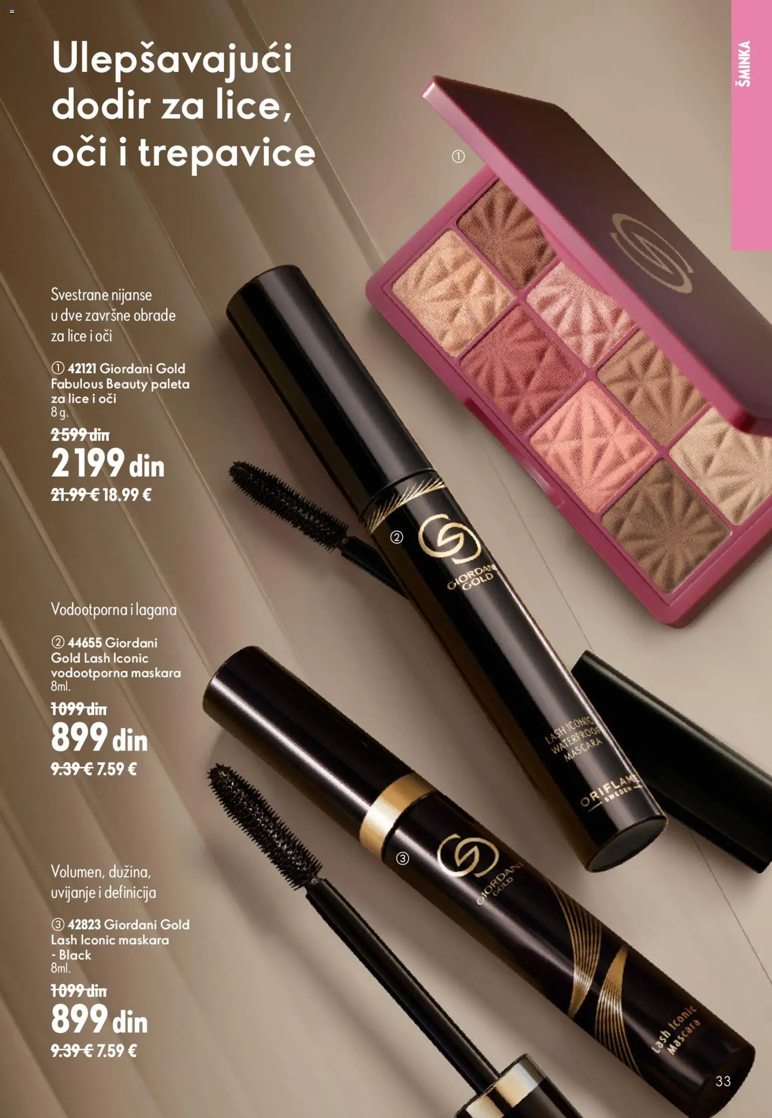 Oriflame katalog - važi od 15.07.2026 | Strana: 33 | Proizvode: Šminka, Maskara
