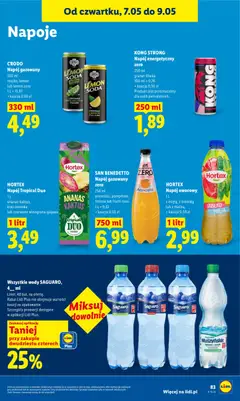 Náhled letáku Lidl Polsko leták od 07.05.2026 | Strana: 83 | Produkty: Kong Strong, Saguaro, Ananas