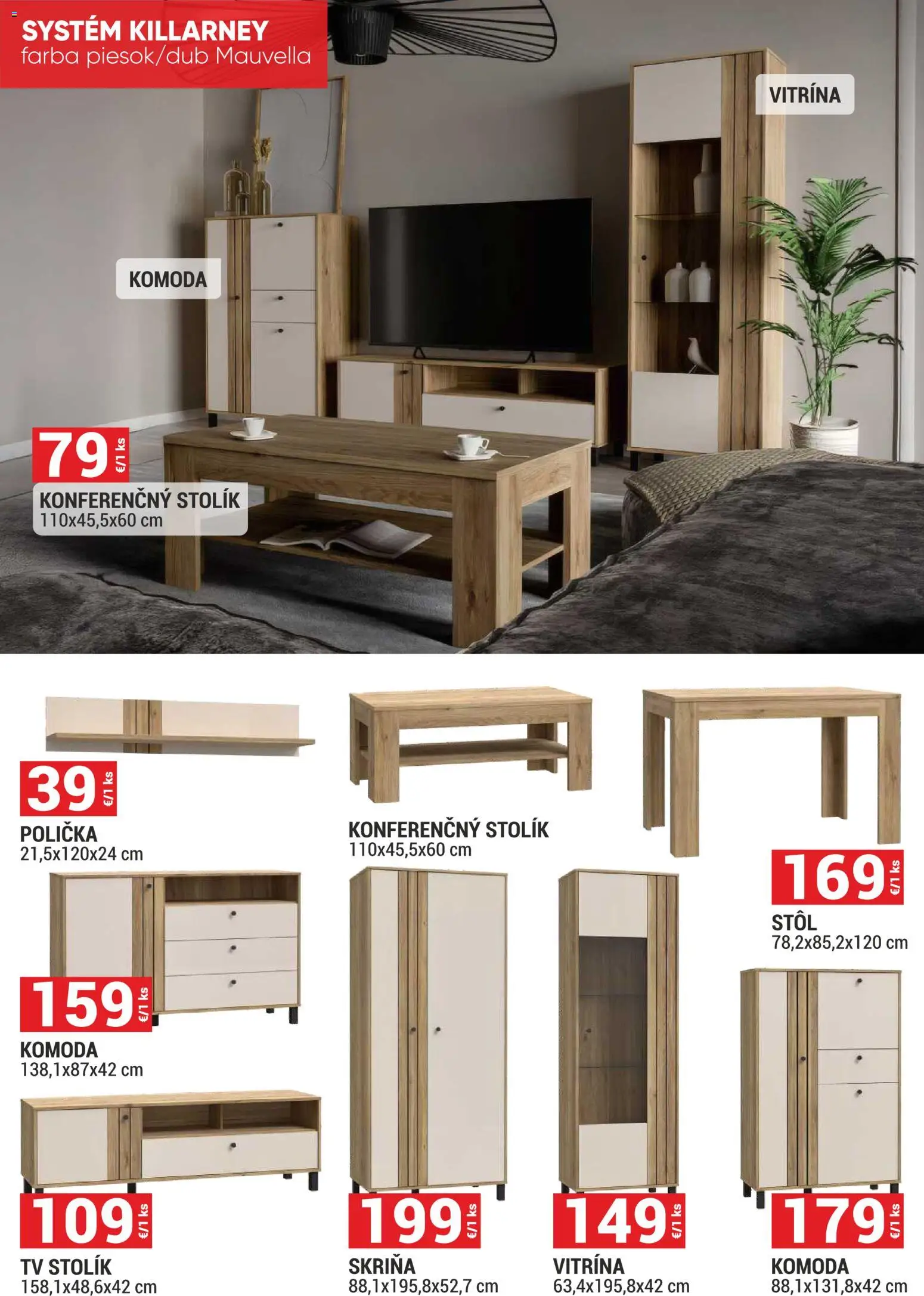 Nové Merkury Market akcie – leták je platný od 01.07.2026 | Strana: 10 | Produkty: Tv, Tv stolik, Skriňa, Stôl