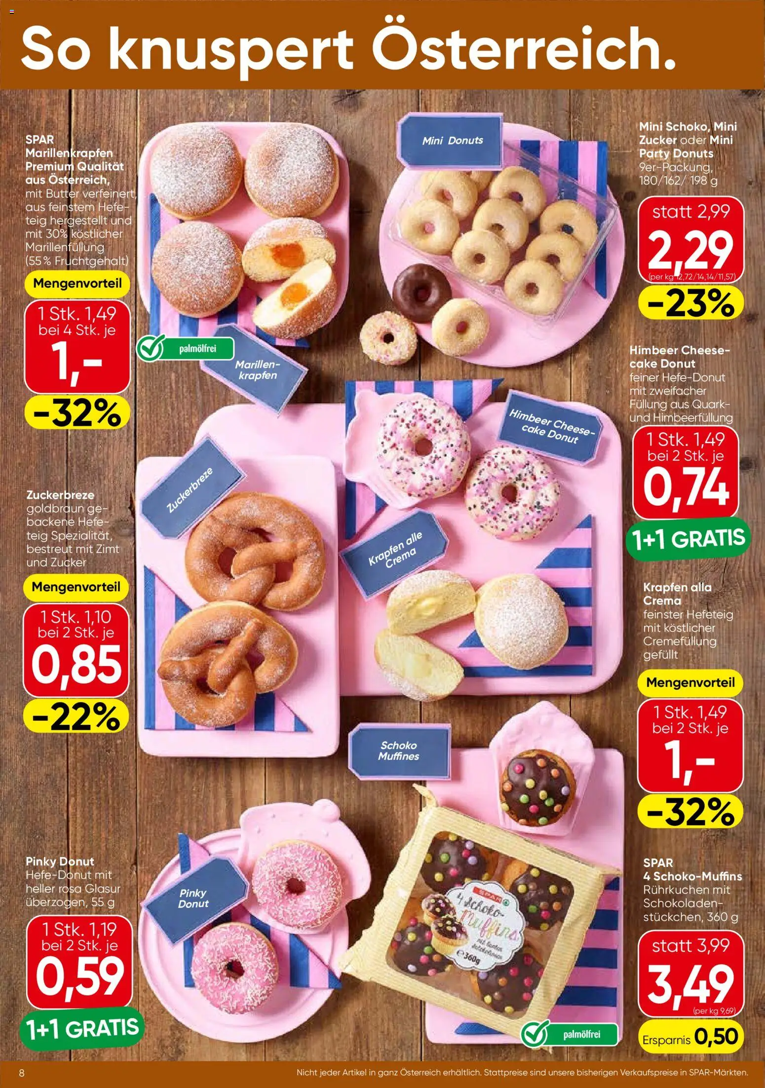 Spar Flugblatt - Oberösterreich gültig ab 25.06.2026 | Seite: 8 | Produkte: Zucker, Butter