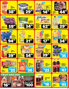 Usave specials catalogue – valid from 22/06/2026 | Page: 3 | Products: Custard, Chicken, Pork, Fruit