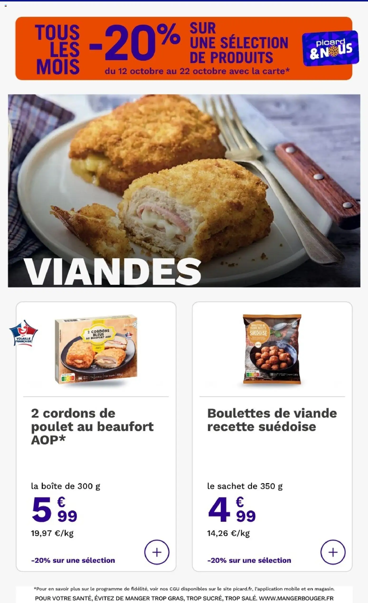 {H1} | Page: 19 | Produits: Beaufort, Beaufort aop, Poulet, Boulettes de viande