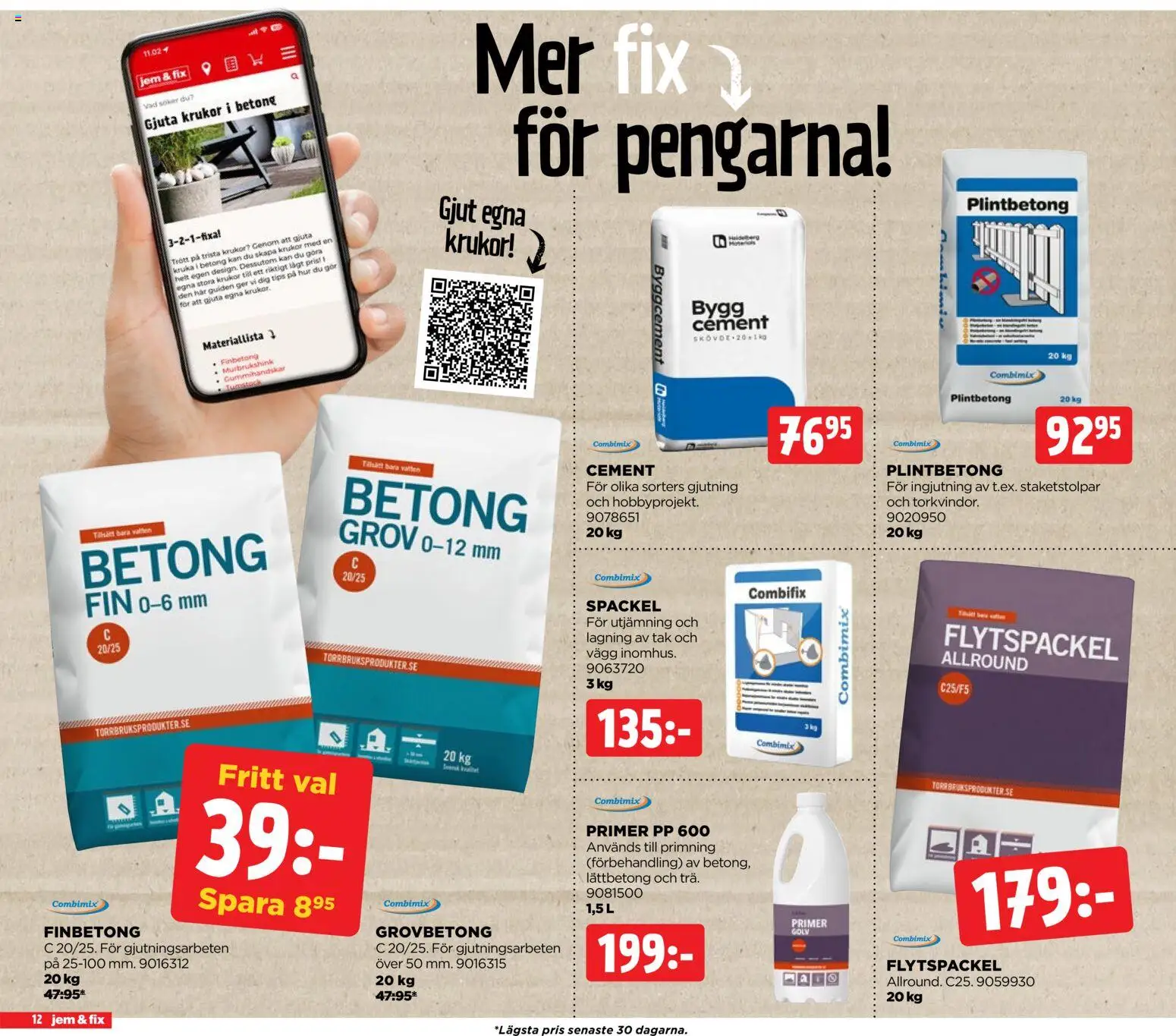 Jem & Fix reklamblad aktuell från 18.05.2026 | Sida: 12 | Produkter: Kruka, Primer