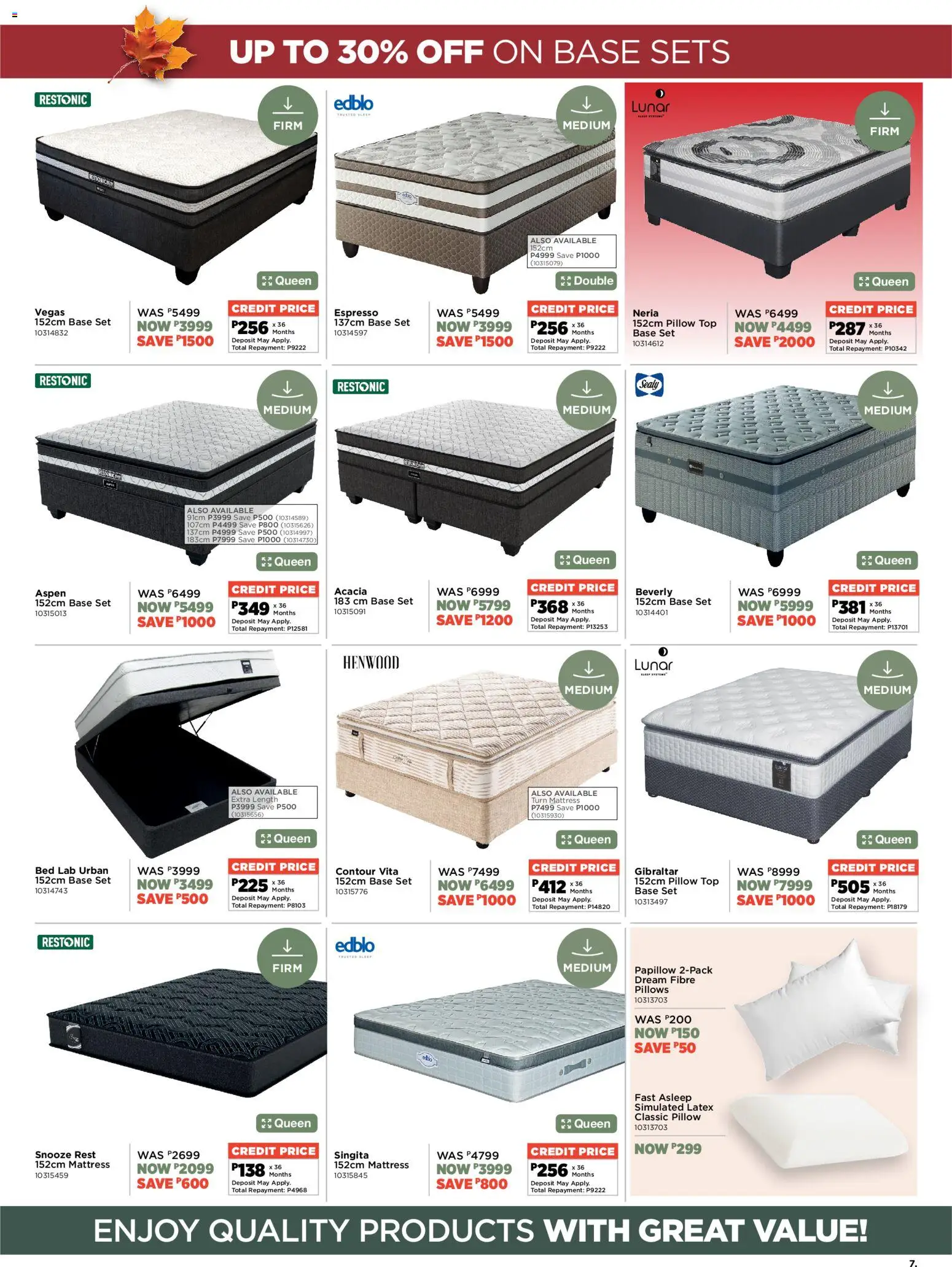 New House and Home catalogue – valid from 18.05.2026 | Page: 7 | Products: Queen bed, Bed, Mattress, Pillow