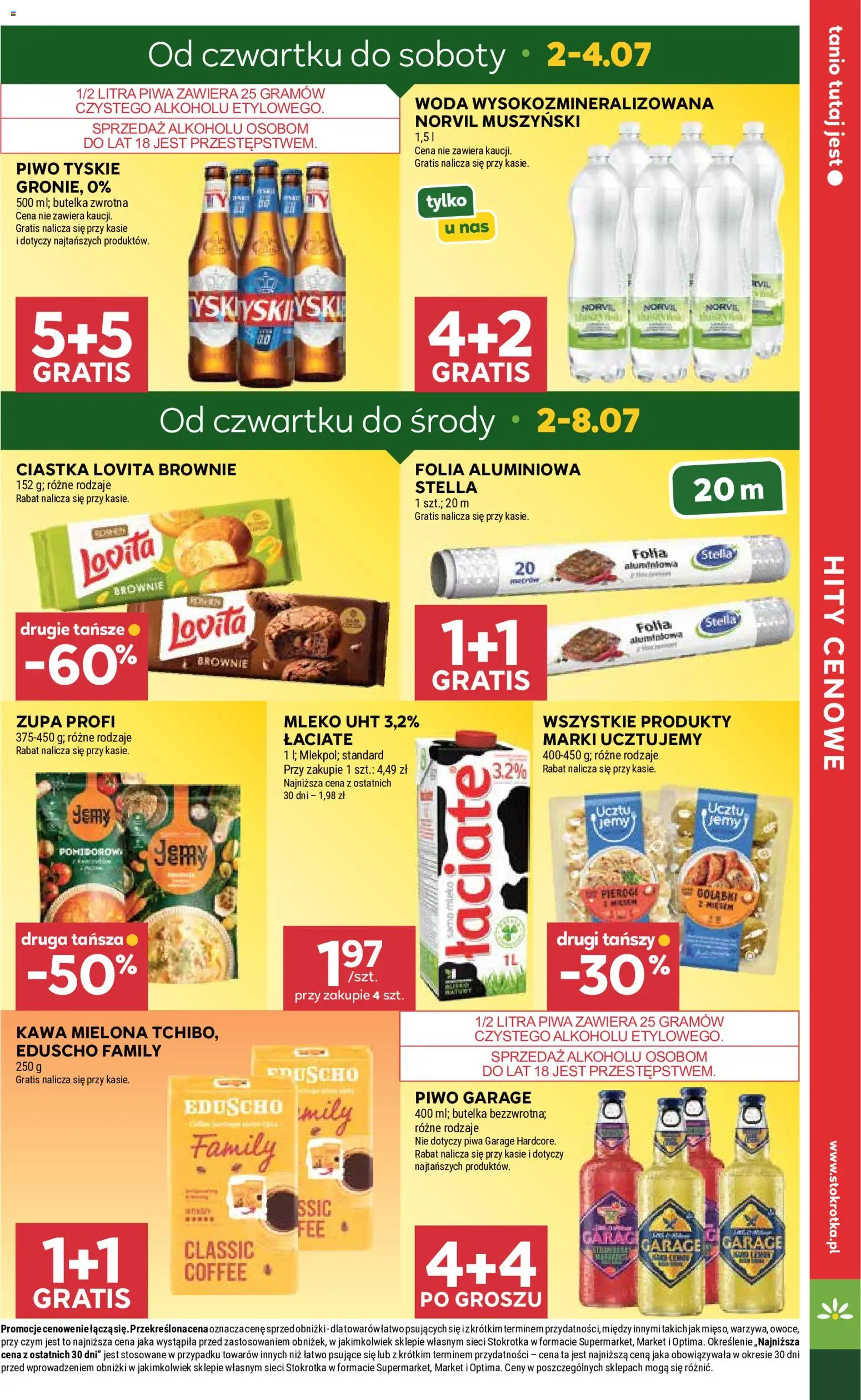 Stokrotka gazetka - Market od 02.07.2026 | Strona: 5 | Produkty: Pierogi, Brownie, Piwo, Ciastka