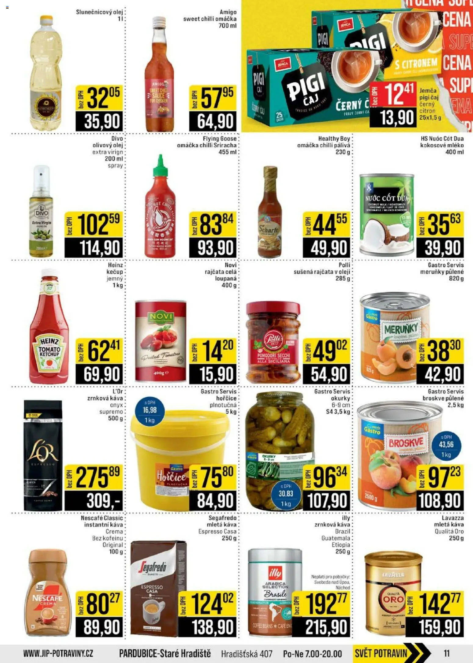 Jip leták - Cash & Carry od 20.05.2026 | Strana: 11 | Produkty: Káva, Čaj, Instantní káva, Zrnková káva