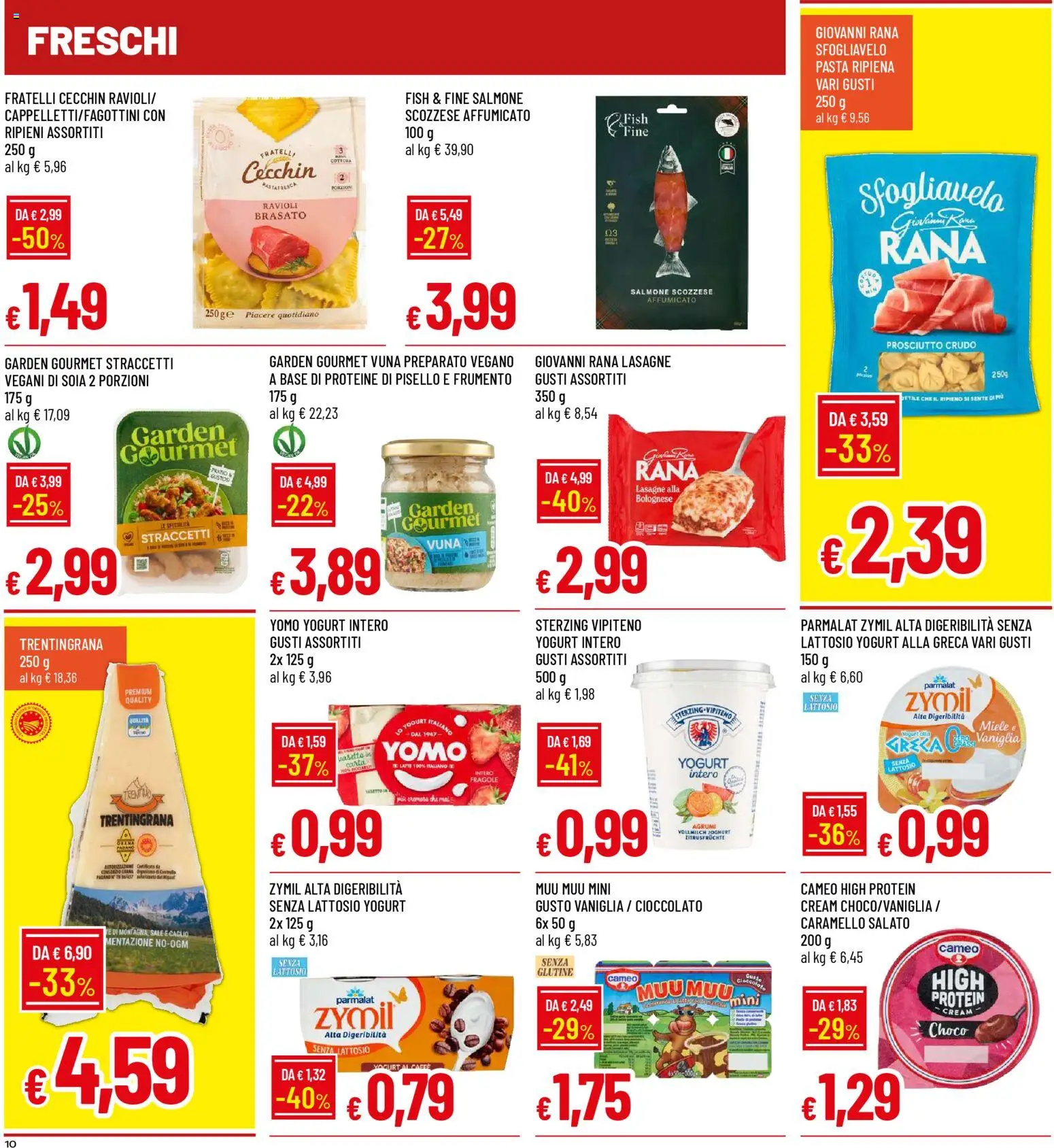 Volantino Galassia del 09.04.2026 | Pagina: 10 | Prodotti: Yogurt, Cioccolato, Sale, Pisello