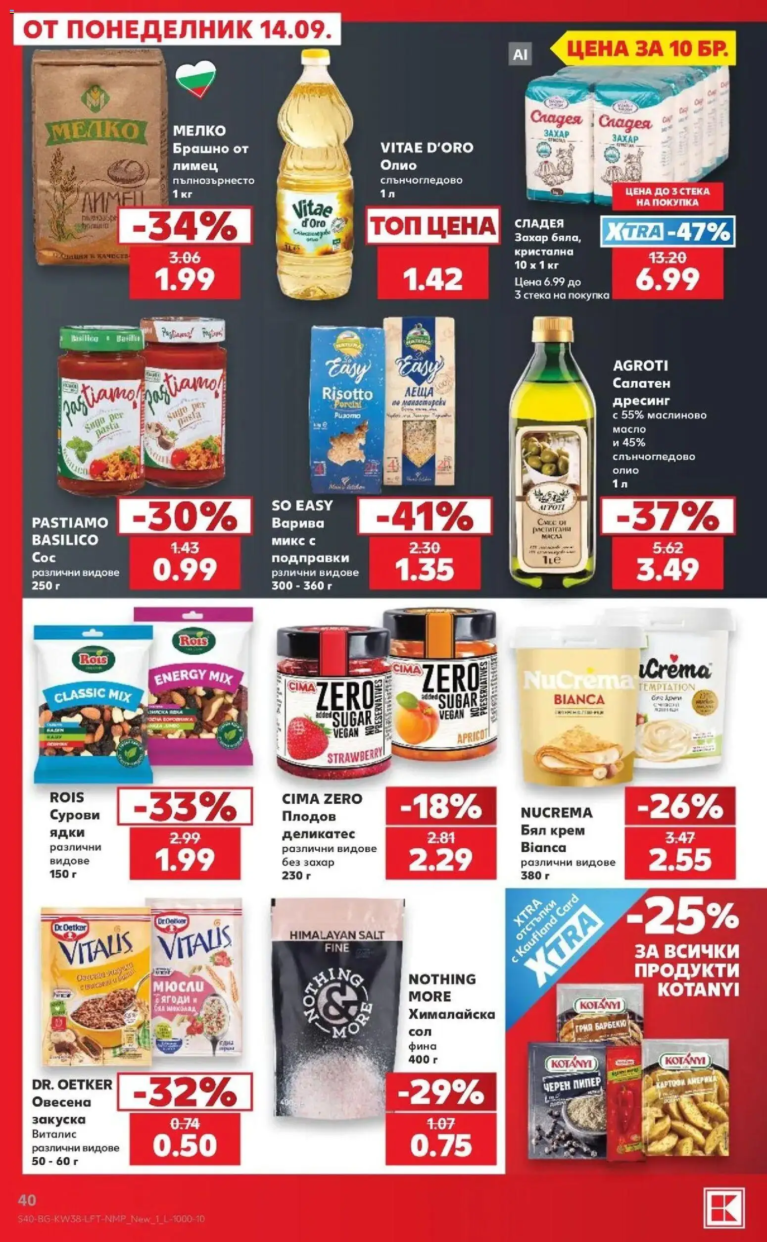 {H1} | Страница: 40 | Продукти: Крем, Олио, Пипер, Брашно