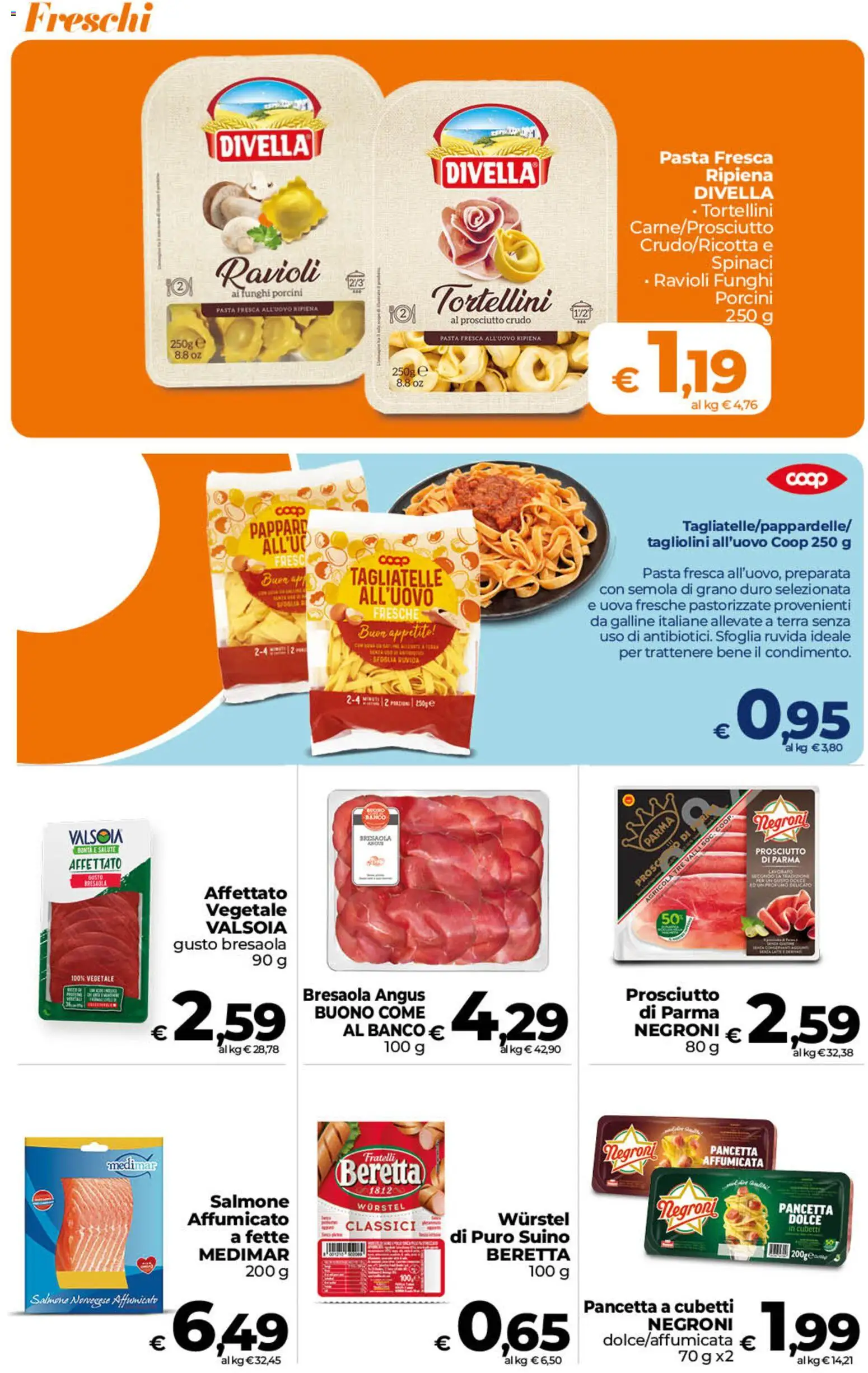 Volantino Ipercoop del 23/10/2026 | Pagina: 14 | Prodotti: Prosciutto, Pasta, Profumo, Terra