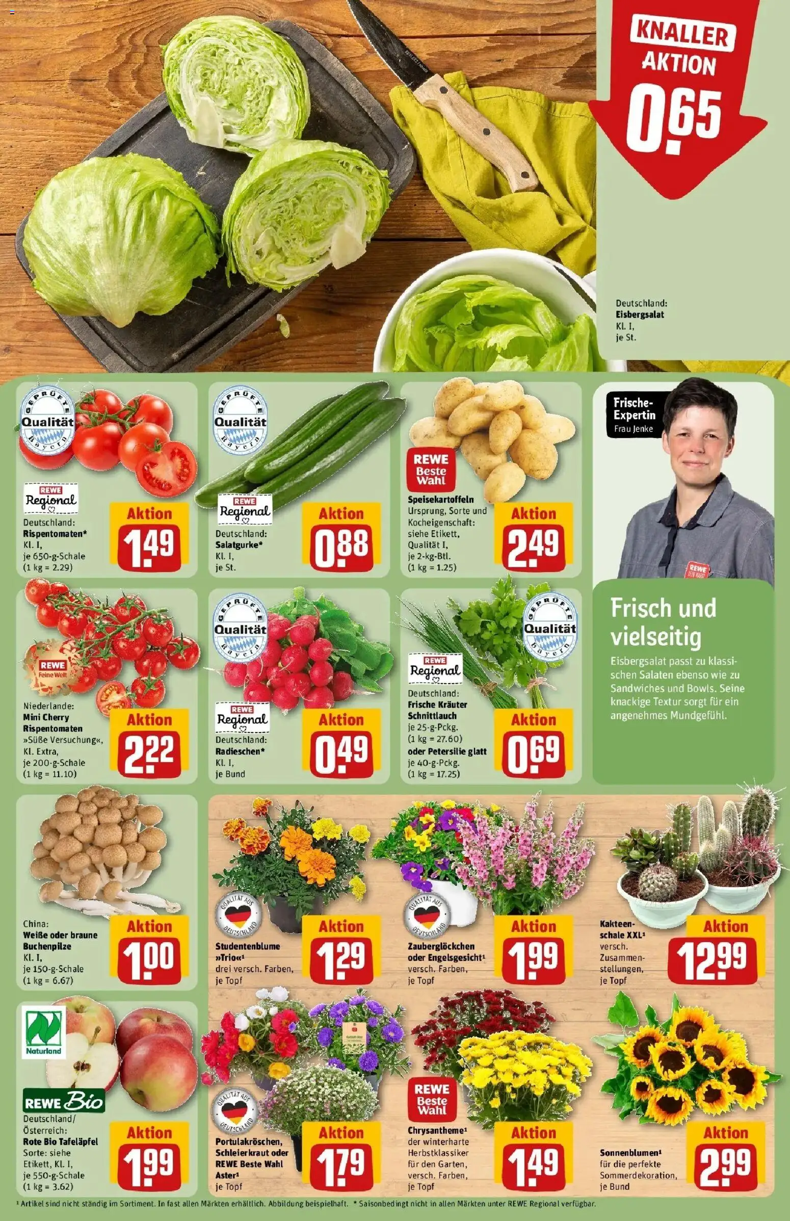 Rewe Prospekt München – gültig ab 06.07.2026 | Seite: 7 | Produkte: Eisbergsalat, Kraut, Petersilie