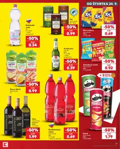 Kaufland leták platný od 24.09.2026 | Strana: 29 | Produkty: Pivo, Víno, Pringles, Šťava