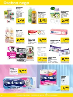 Tuš katalog akcije – veljaven od 01.10.2026 | Stran: 20 | Izdelki: Higienski vložki, Sampon, Milo, Zobna pasta
