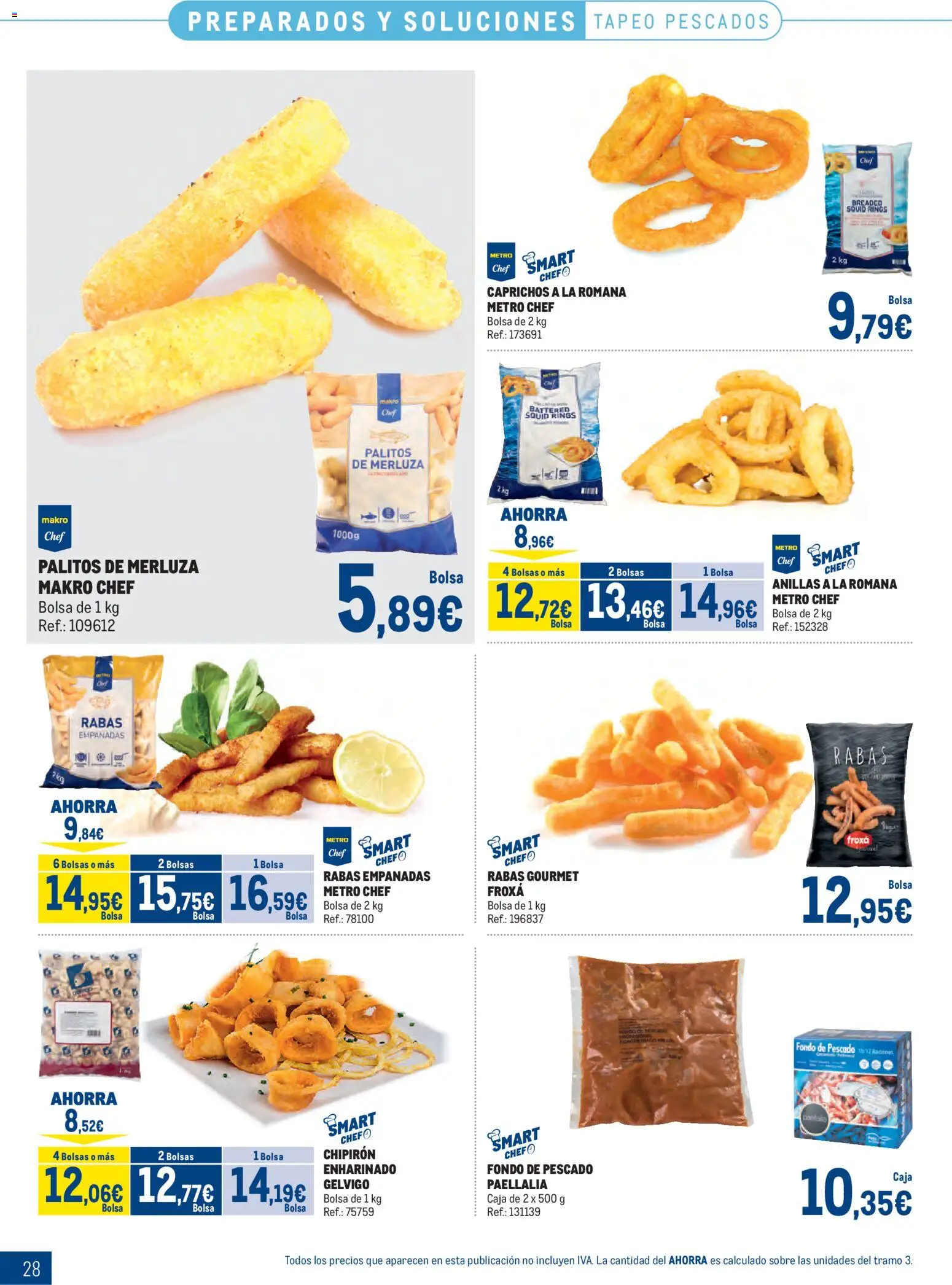 Makro Congelados Cataluña │ válido desde el 04.05.2026 | Página: 28 | Productos: Pescado, Bolsa, Caja