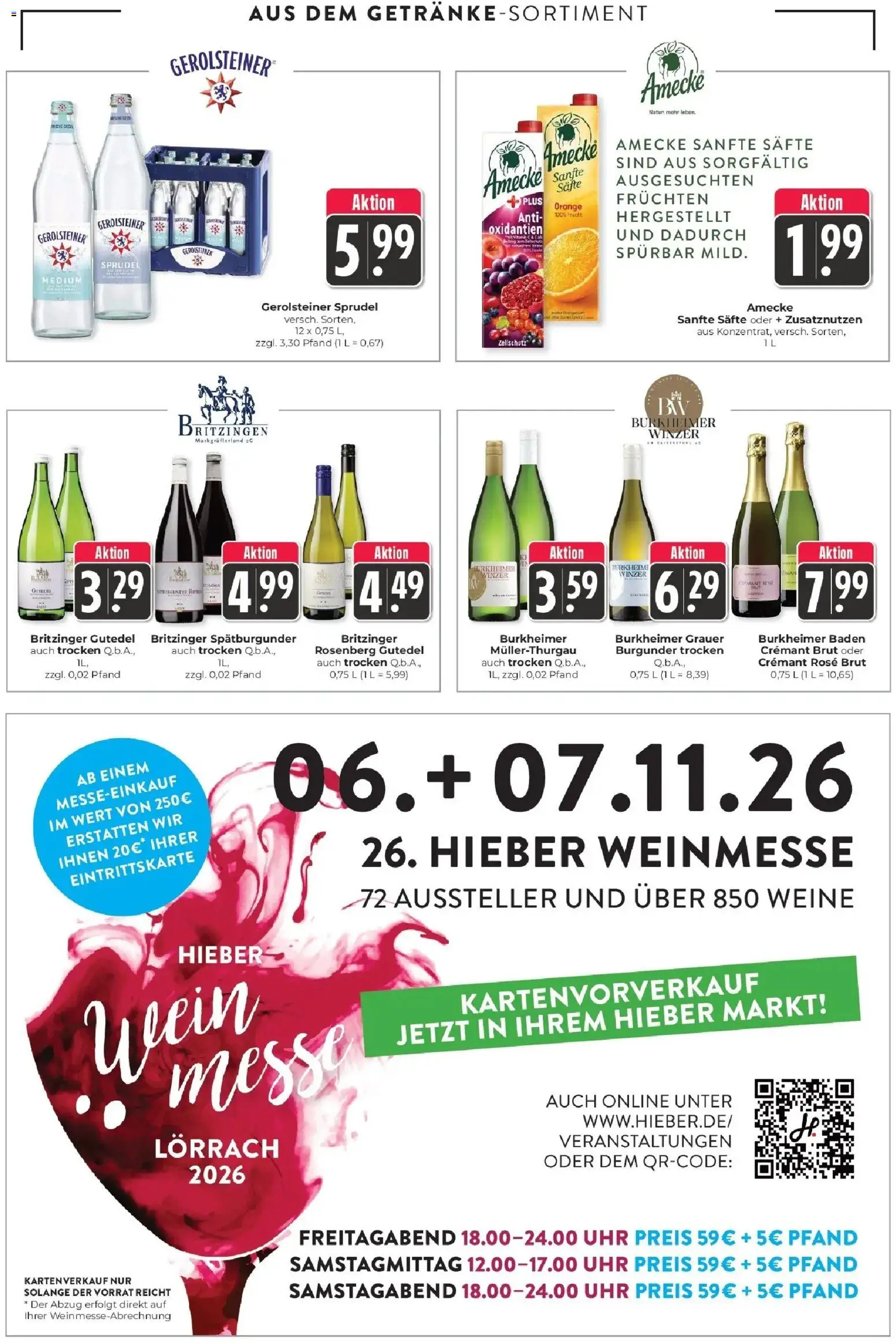 Edeka Prospekt Schliengen (ab 28.09.2026) » Angebote Online | Seite: 12 | Produkte: Uhr, Gerolsteiner