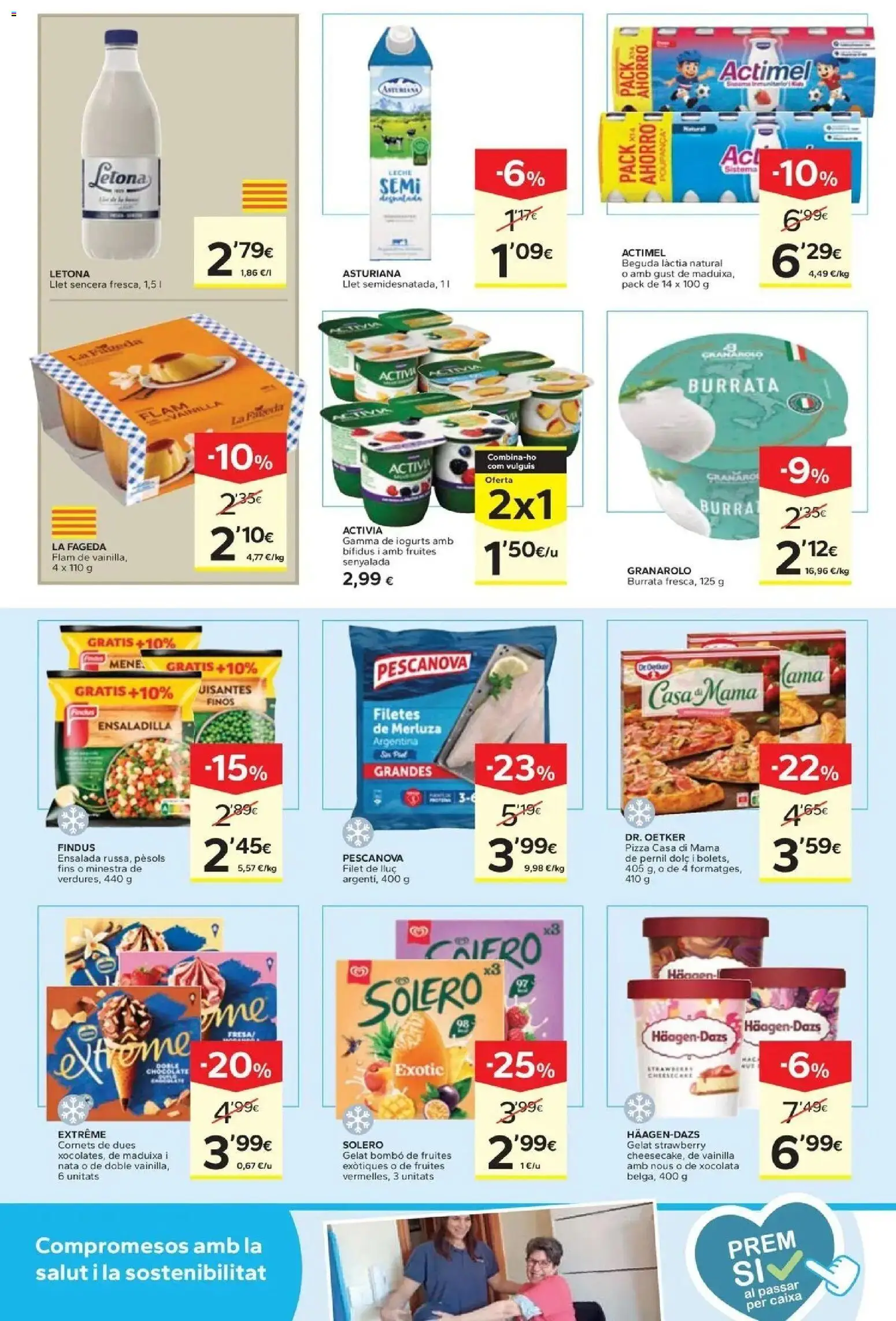 Caprabo - Estalvia des de la primera unitat │ válido desde el 17/09/2026 | Página: 8 | Productos: Ensaladilla, Nata, Vainilla, Cama