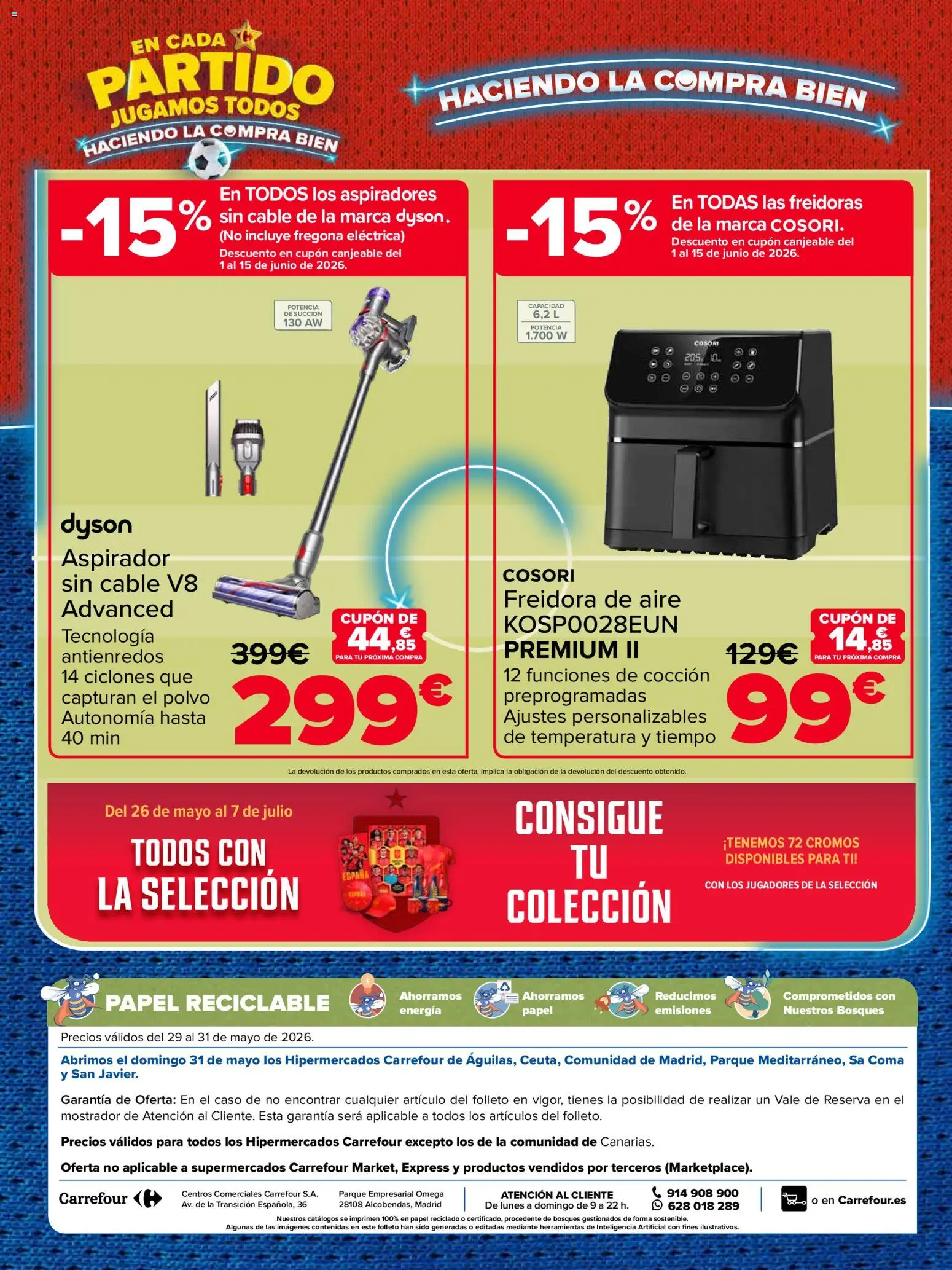 Carrefour Precio Imbatible │ válido desde el 29.05.2026 | Página: 4 | Productos: Polvo, Cable, Freidora, Aspirador