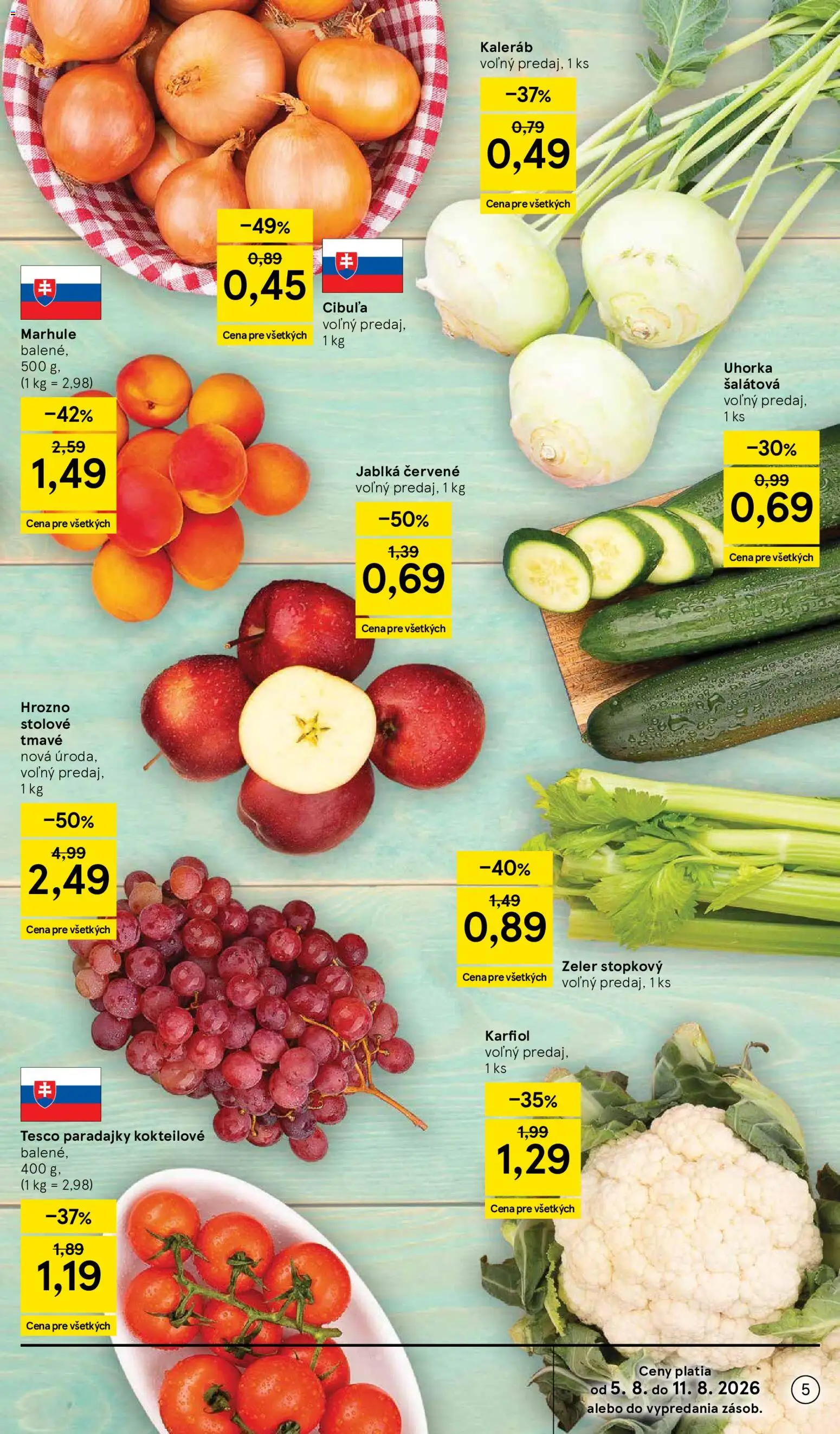 Nové Tesco akcie – leták je platný od 05.08.2026 | Strana: 5