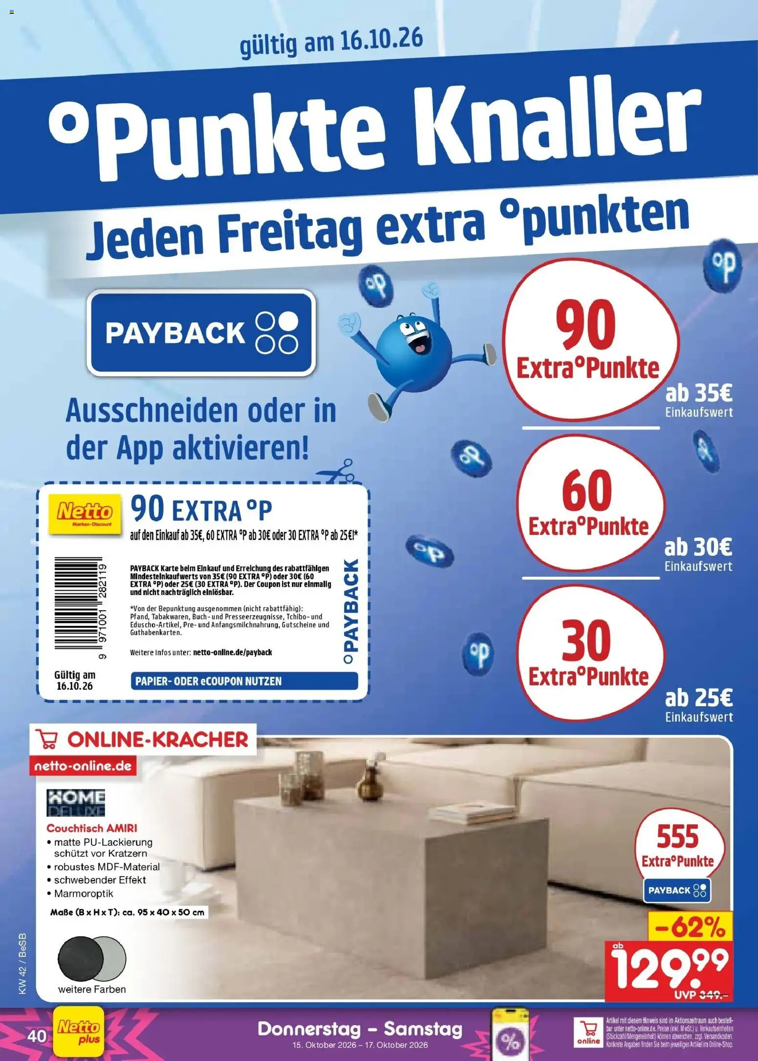 Netto Marken-Discount Prospekt Berlin-Prenzlauer Berg (ab 12.10.2026) » Angebote | Seite: 56 | Produkte: Couchtisch