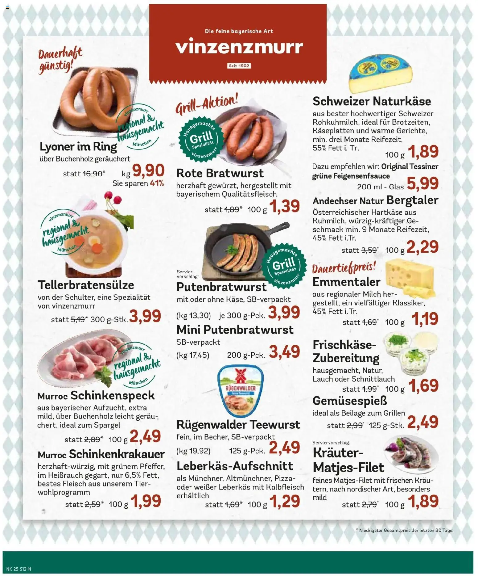 Edeka prospekt Holzkirchen – gültig ab 14.06.2026 | Seite: 14 | Produkte: Grill, Bratwurst, Fleisch, Frischkase