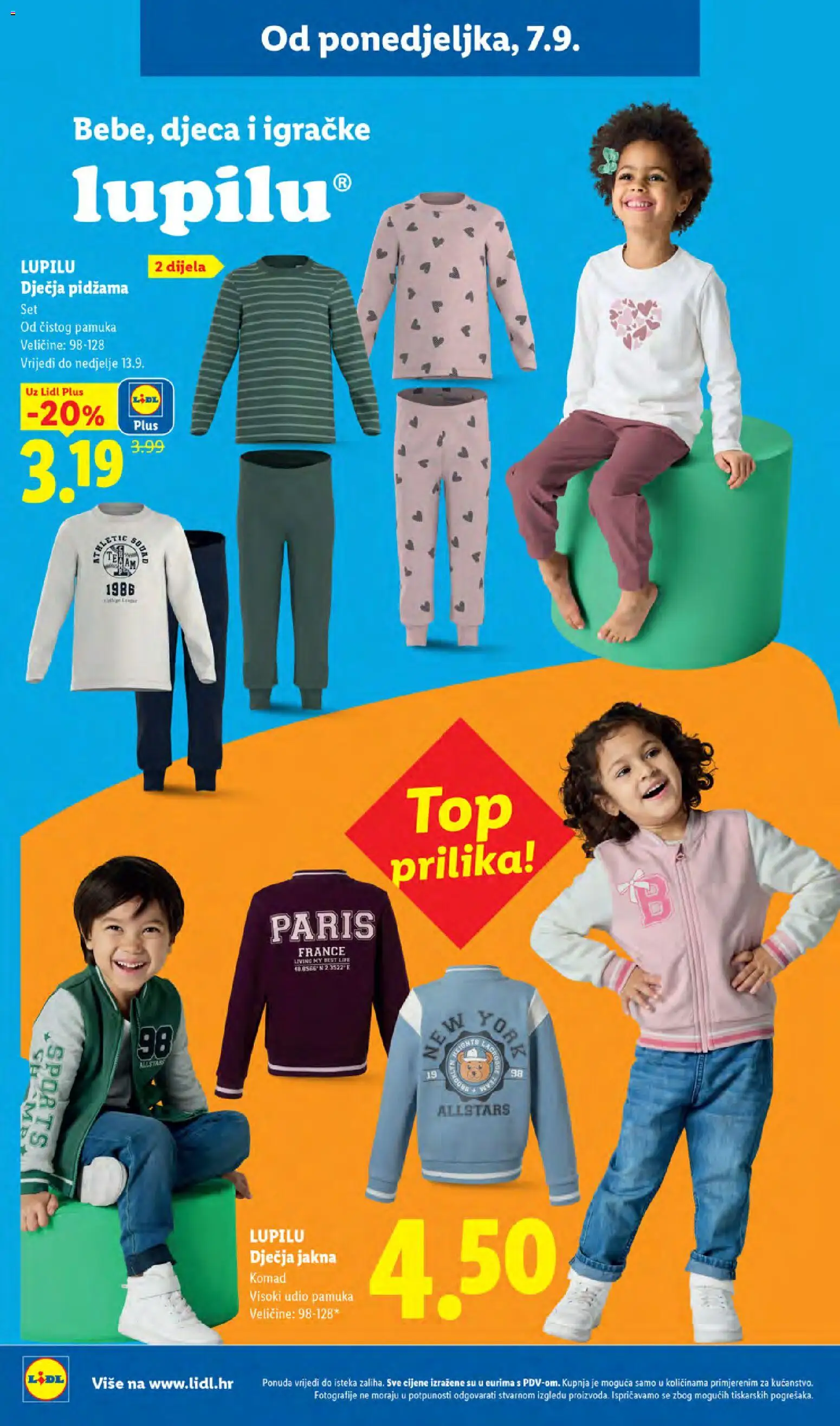 Lidl katalog | vrijedi od 07.09.2026 | Stranica: 38 | Proizvodi: Jakna, Pidžama, Igračke