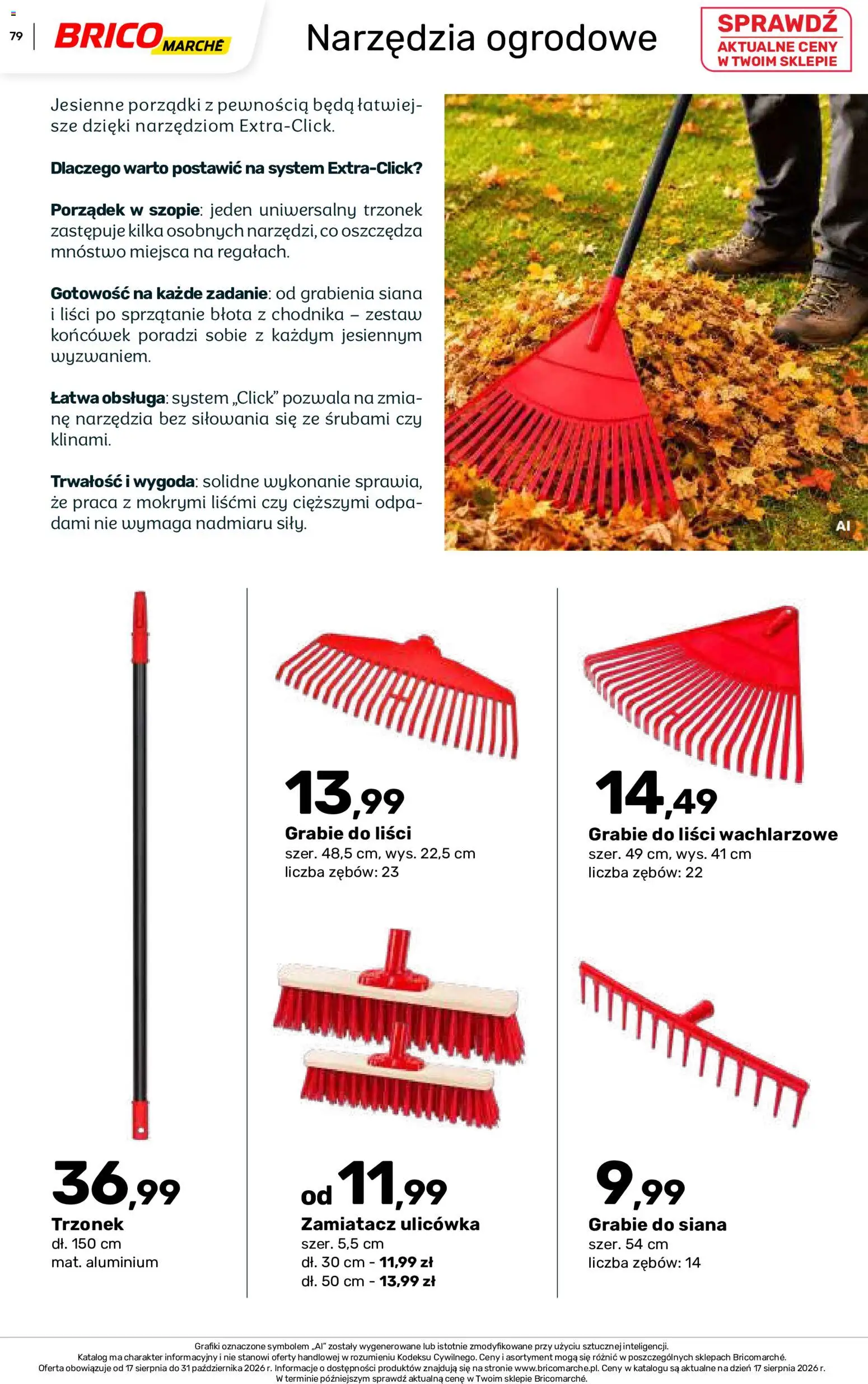 Brico Marché gazetka - Jesienne Inspiracje od 17.08.2026 | Strona: 79 | Produkty: Narzędzia