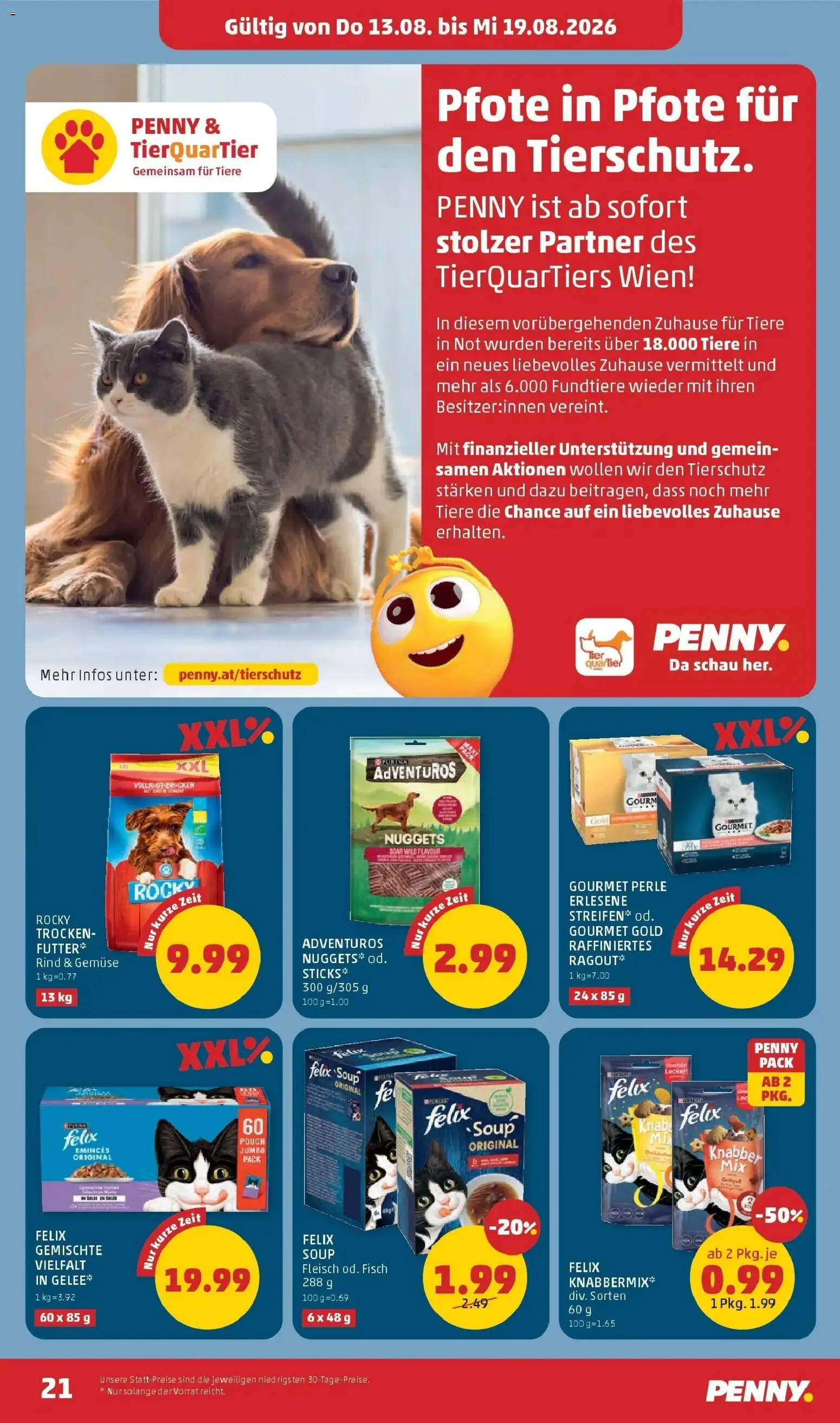 Penny Markt Die ganze Woche sparen ab (13.08.2026) - Angebote, Prospekt | Seite: 21