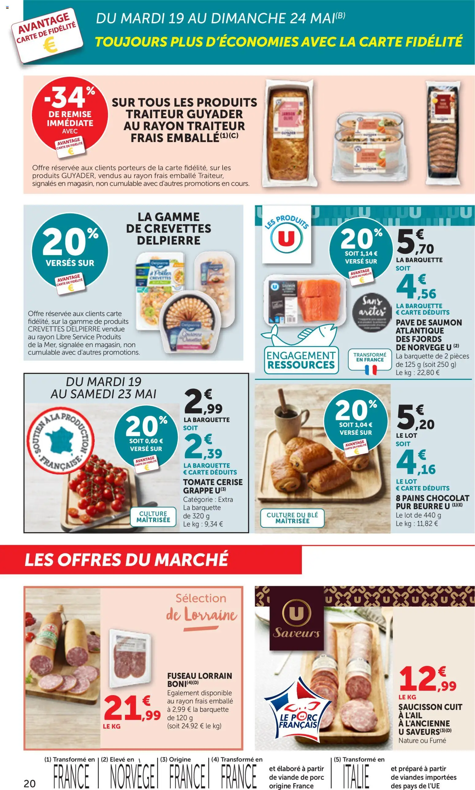 {H1} | Page: 20 | Produits: Viande de porc, Beurre, Viande, Porc