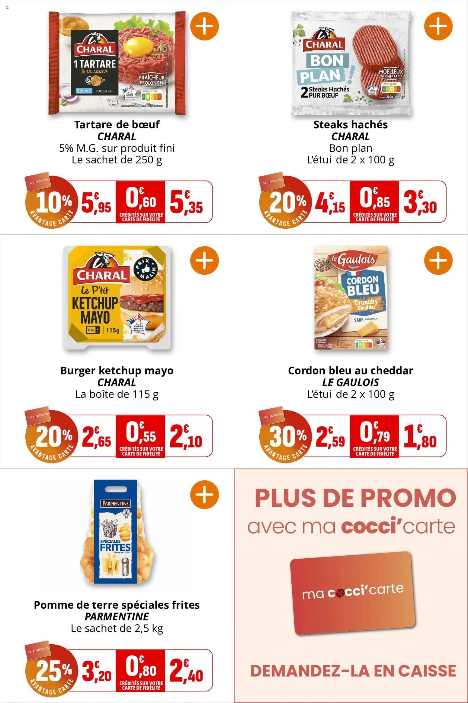 {H1} | Page: 15 | Produits: Pomme de terre, Frites, Cordon bleu, Ketchup