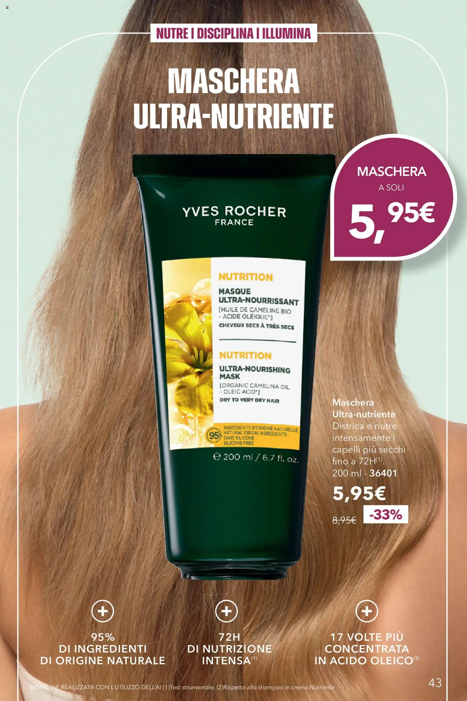 Volantino Yves Rocher del 20/10/2026 | Pagina: 43 | Prodotti: Crema, Maschera, Ingredienti, Silicone