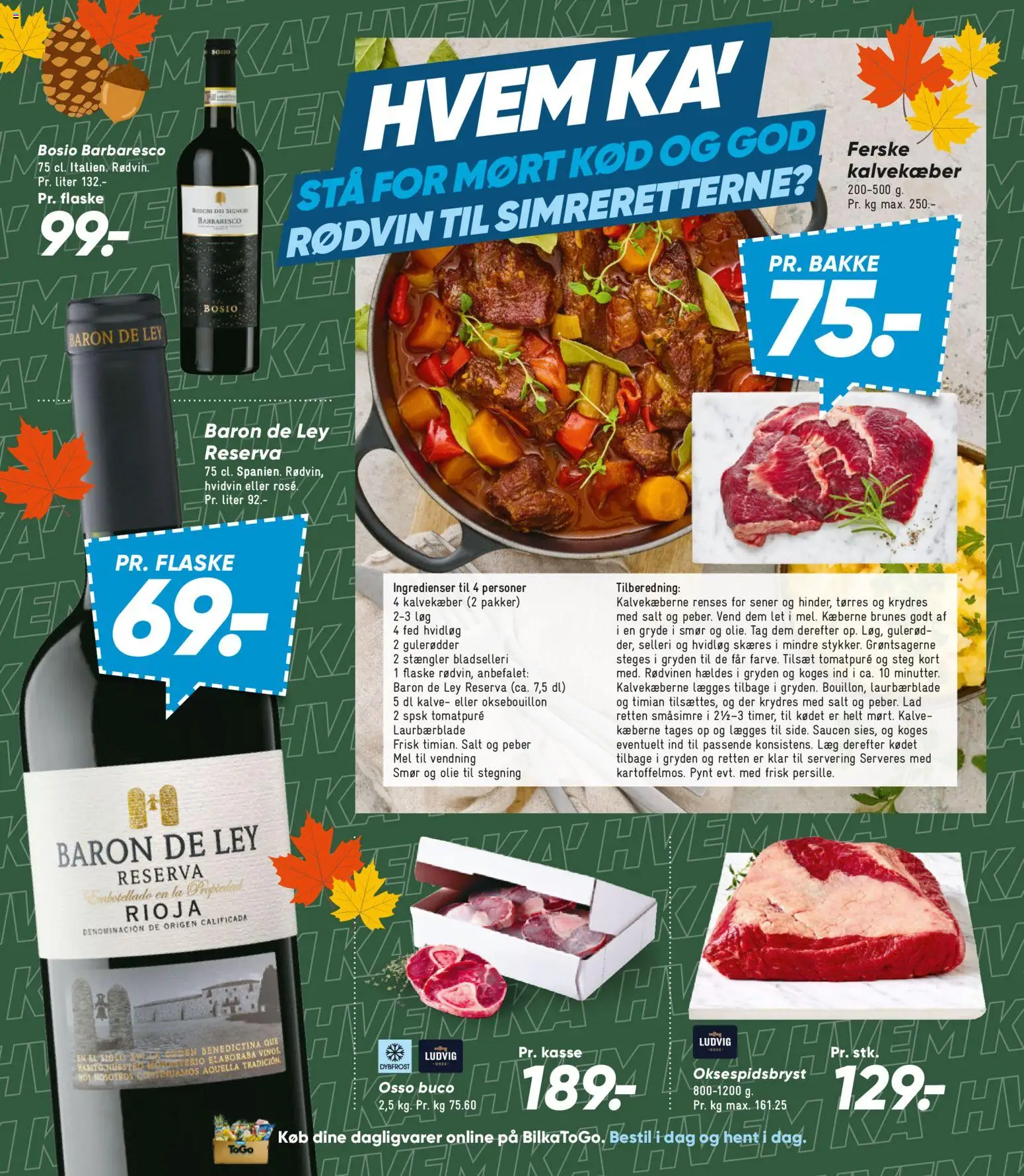 Bilka tilbudsavis – gyldig fra 25/09/2026 | Side: 25 | Produkter: Dagligvarer, Bladselleri, Peber, Rødvin