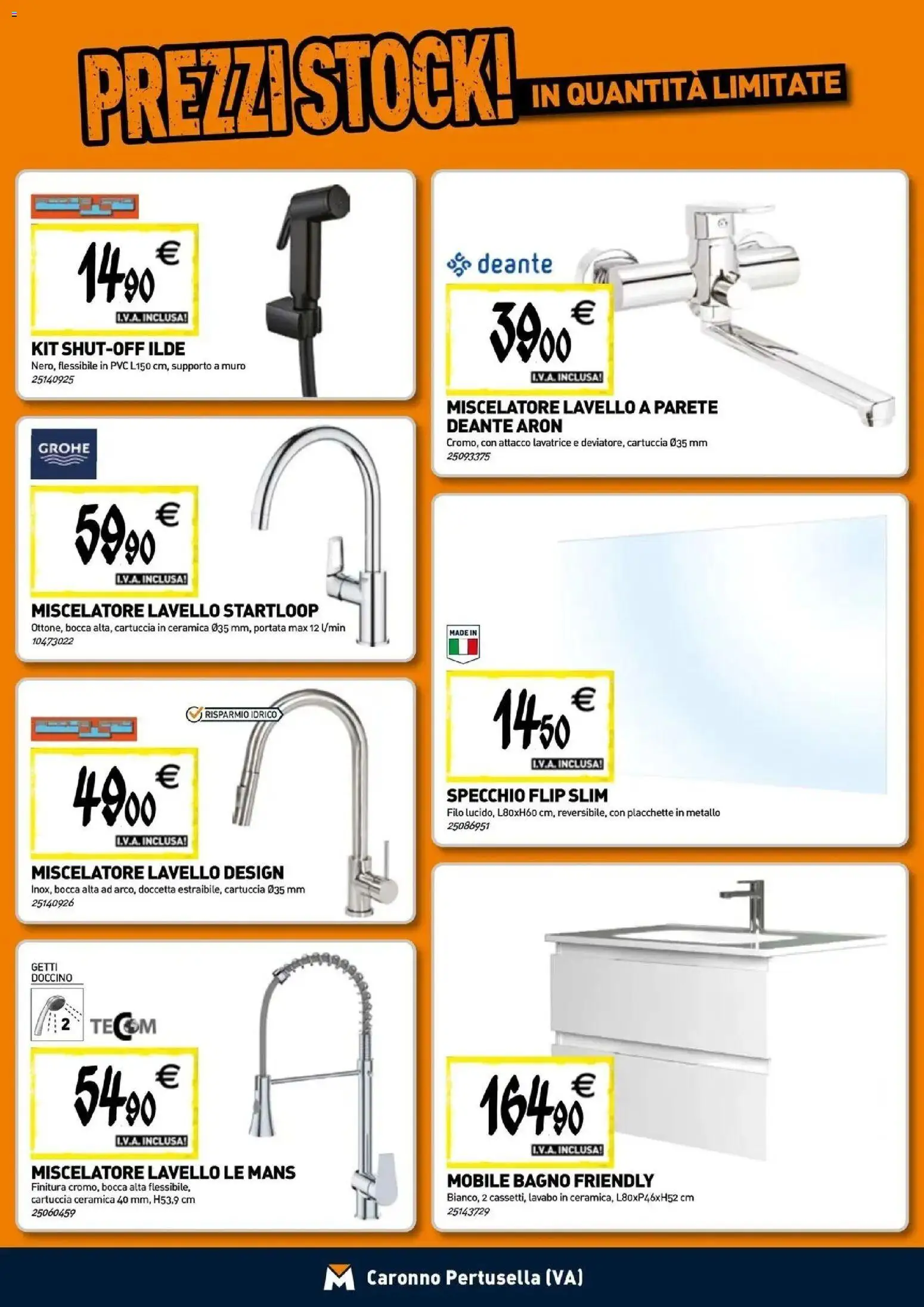 Volantino TECNOMAT del 24/09/2026 | Pagina: 5 | Prodotti: Mobile, Lavello, Lavatrice, Bagno