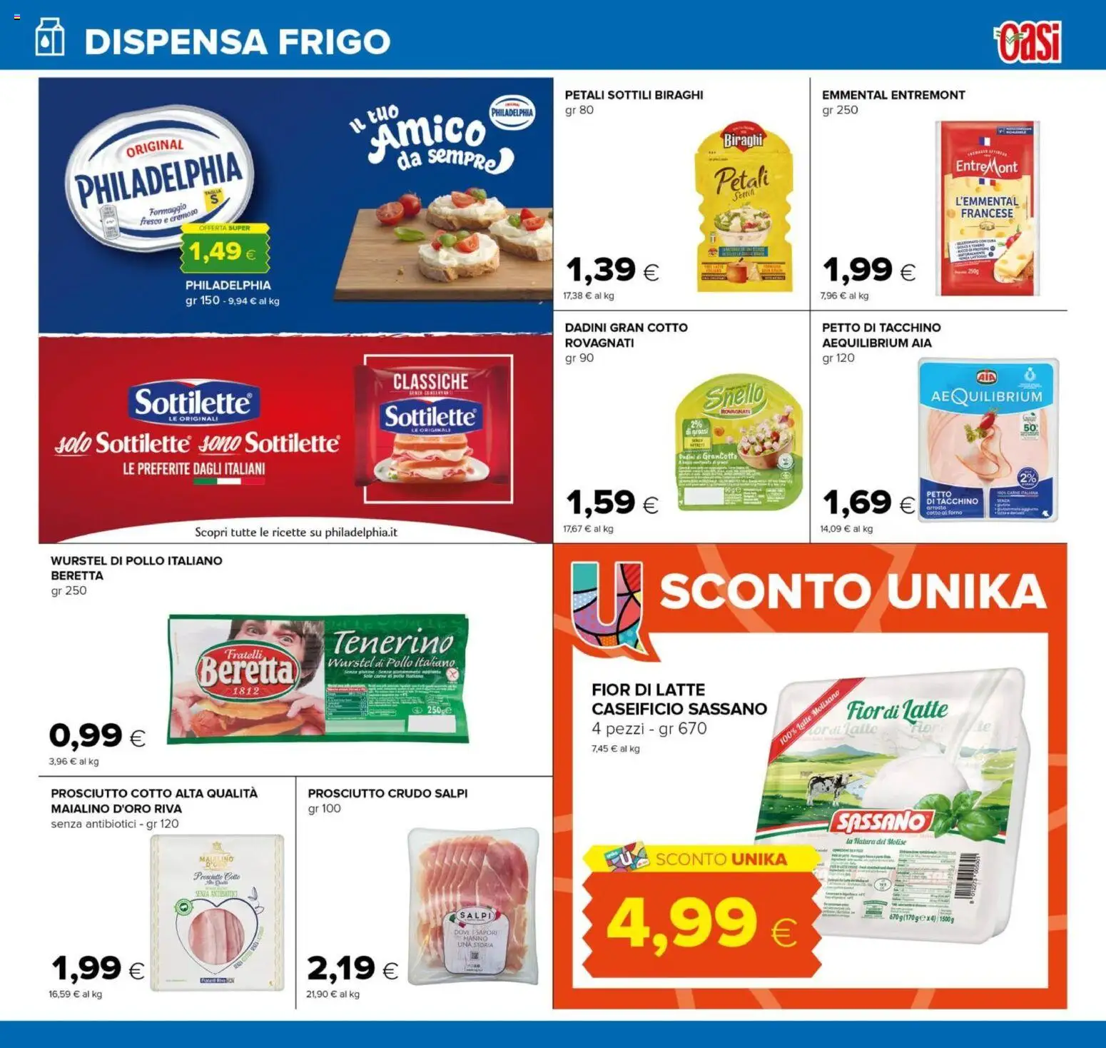 Volantino Oasi del 18.06.2026 | Pagina: 11 | Prodotti: Pollo, Tacchino, Latte, Prosciutto