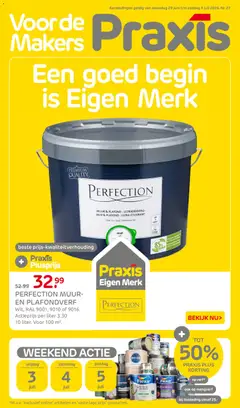 Praxis folder - Voorbeeld van een folder van Praxis, geldig van 29-06-2026