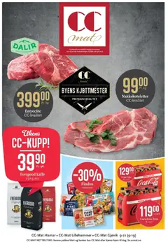Forhåndsvisning av CC Mat kundeavis gyldig fra 31/08/2026