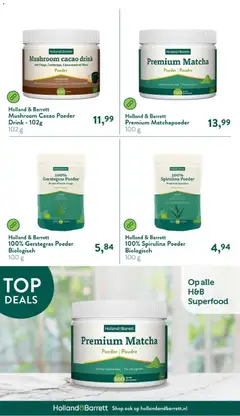 Holland & Barrett folder - Voorbeeld van een folder van Holland & Barrett, geldig van 21-06-2026 | Pagina: 7 | Producten: Thee, Fagyasztott gyümölcs, Poeder