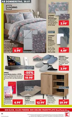 Kaufland Prospekt ab 30.07.2026 gültig | Seite: 52 | Produkte: USB, Kopfkissen, Teppich, Hausschuhe