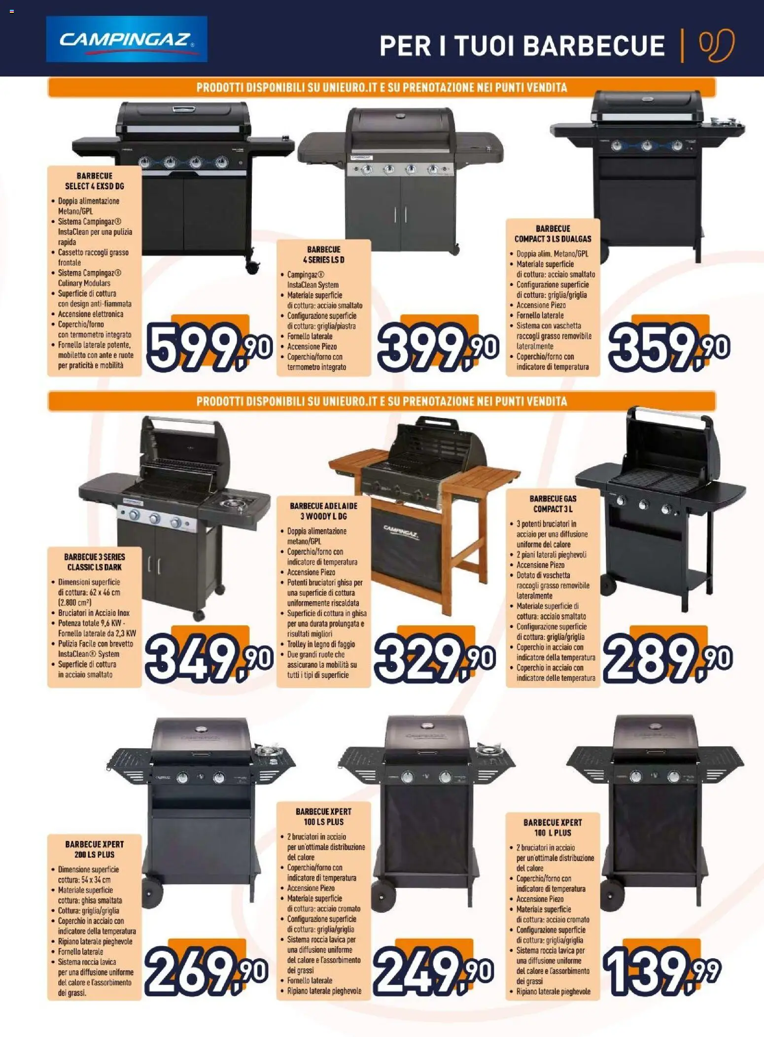 Volantino Unieuro del 04.06.2026 | Pagina: 3 | Prodotti: Ripiano, Barbecue, Fornello, Trolley