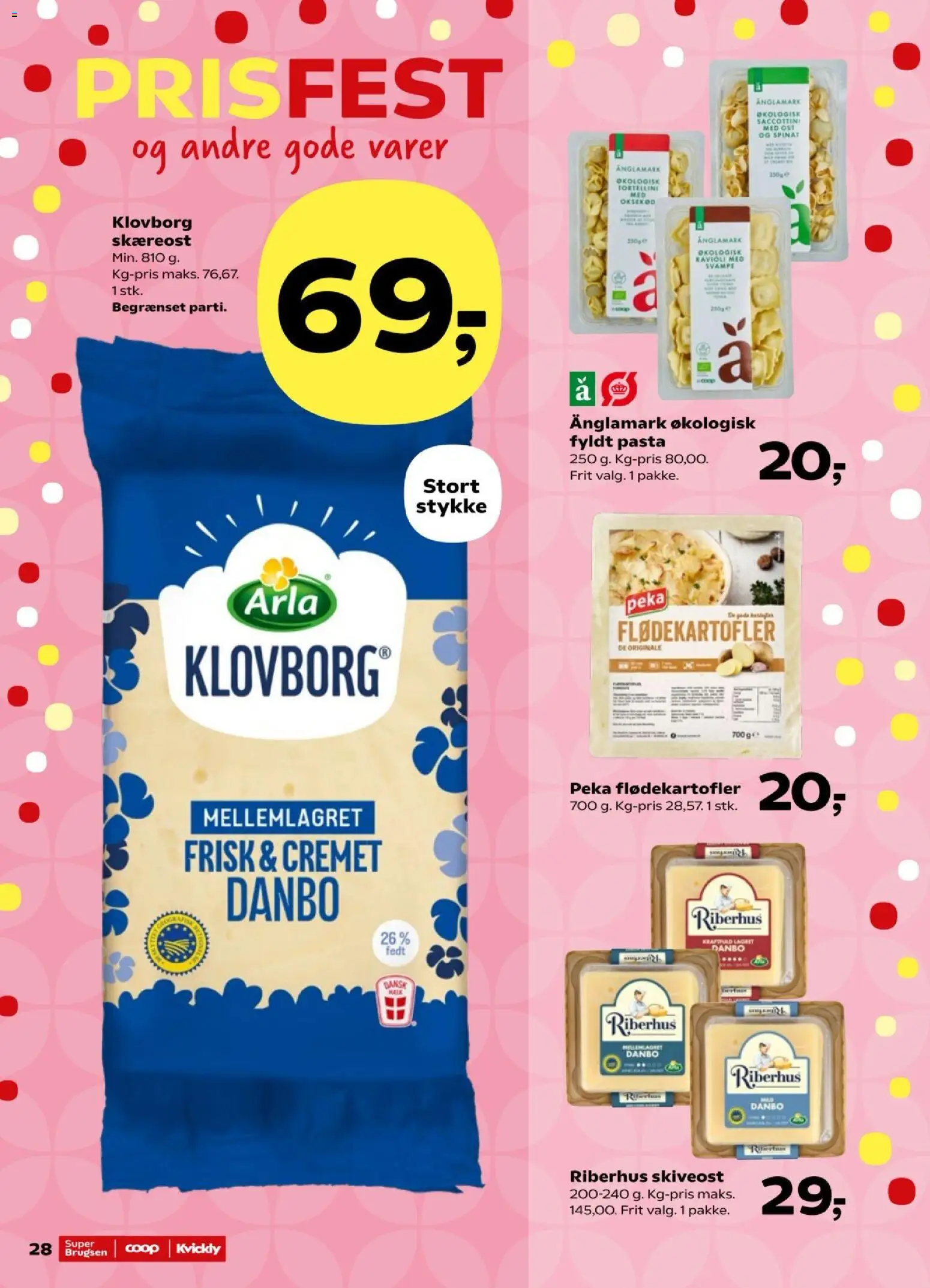Kvickly tilbudsavis – gyldig fra 14/08/2026 | Side: 32 | Produkter: Ost, Oksekød, Fyldt pasta, Spinat