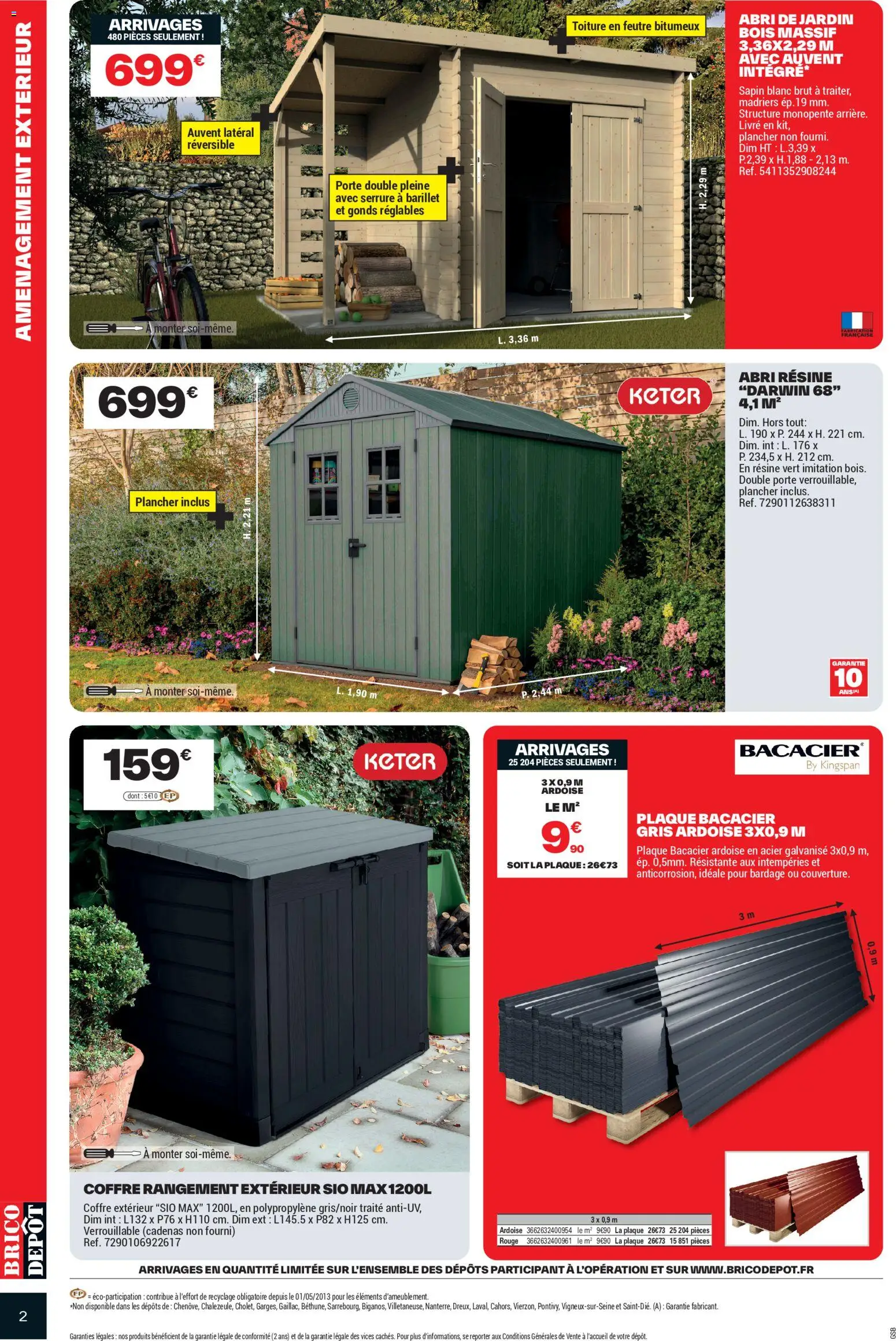 {H1} | Page: 2 | Produits: Porte, Cadenas, Livre, Abri de jardin
