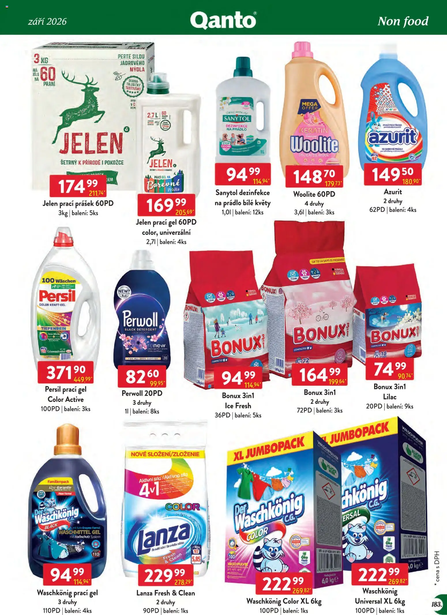 Astur & Qanto leták - Velkoobchod 09/2026 od 01.09.2026 | Strana: 183 | Produkty: Prací gel, Prací prostředek, Perwoll, Persil