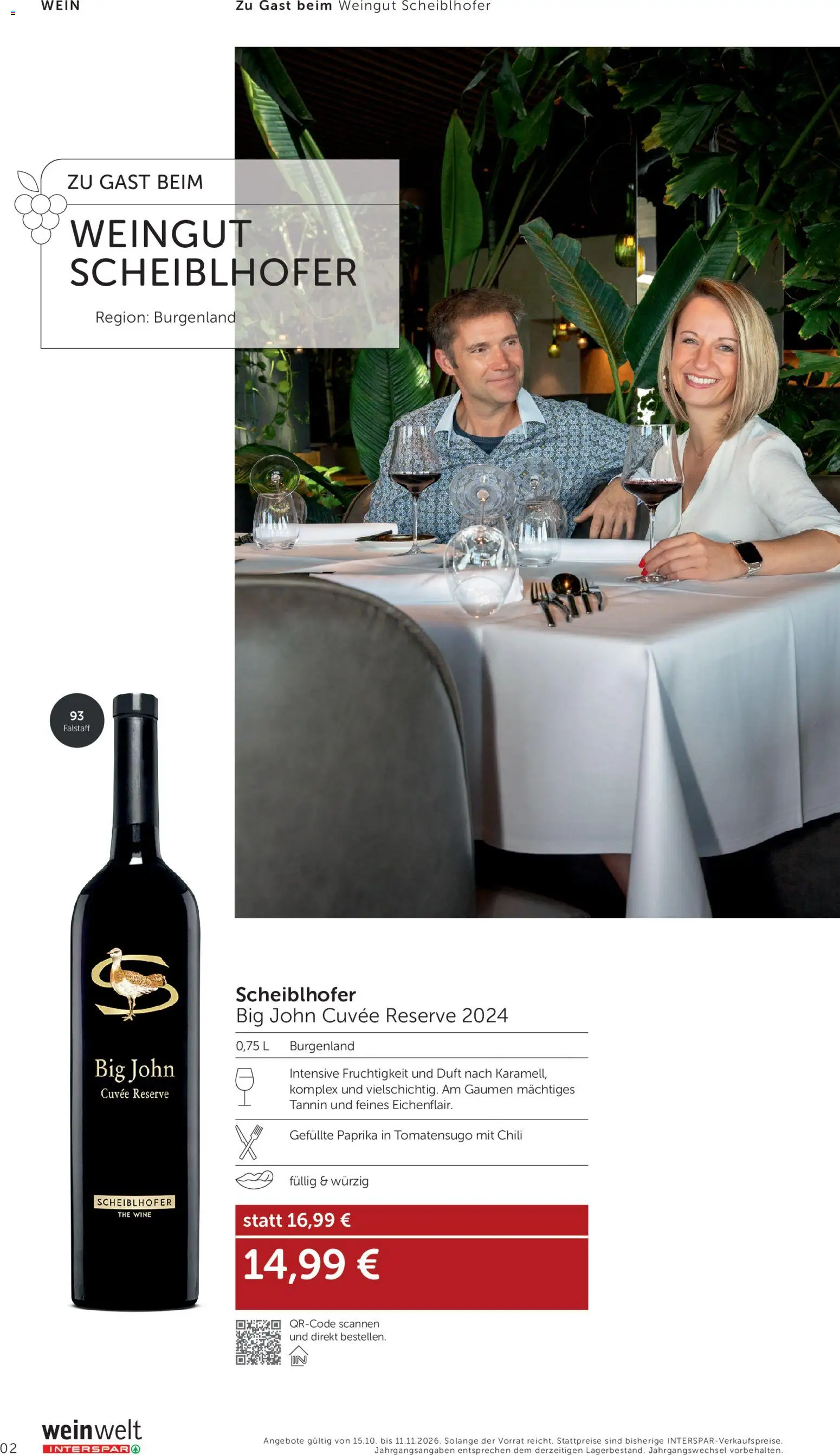 Interspar BEST -  SELLER gültig ab 15.10.2026 | Seite: 2 | Produkte: Chili, Duft, Wein
