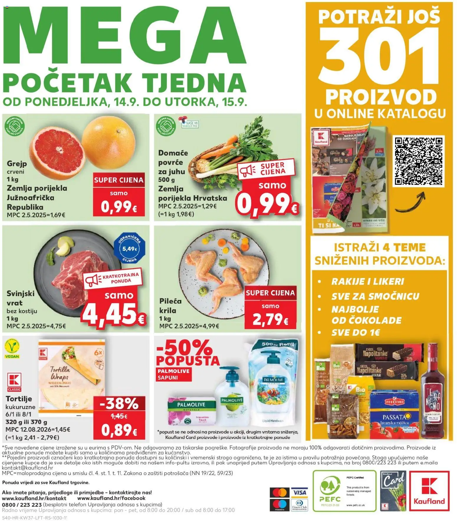 Kaufland katalog | vrijedi od 09.09.2026 | Stranica: 40 | Proizvodi: Zemlja, Pileća krila, Napolitanke, Telefon