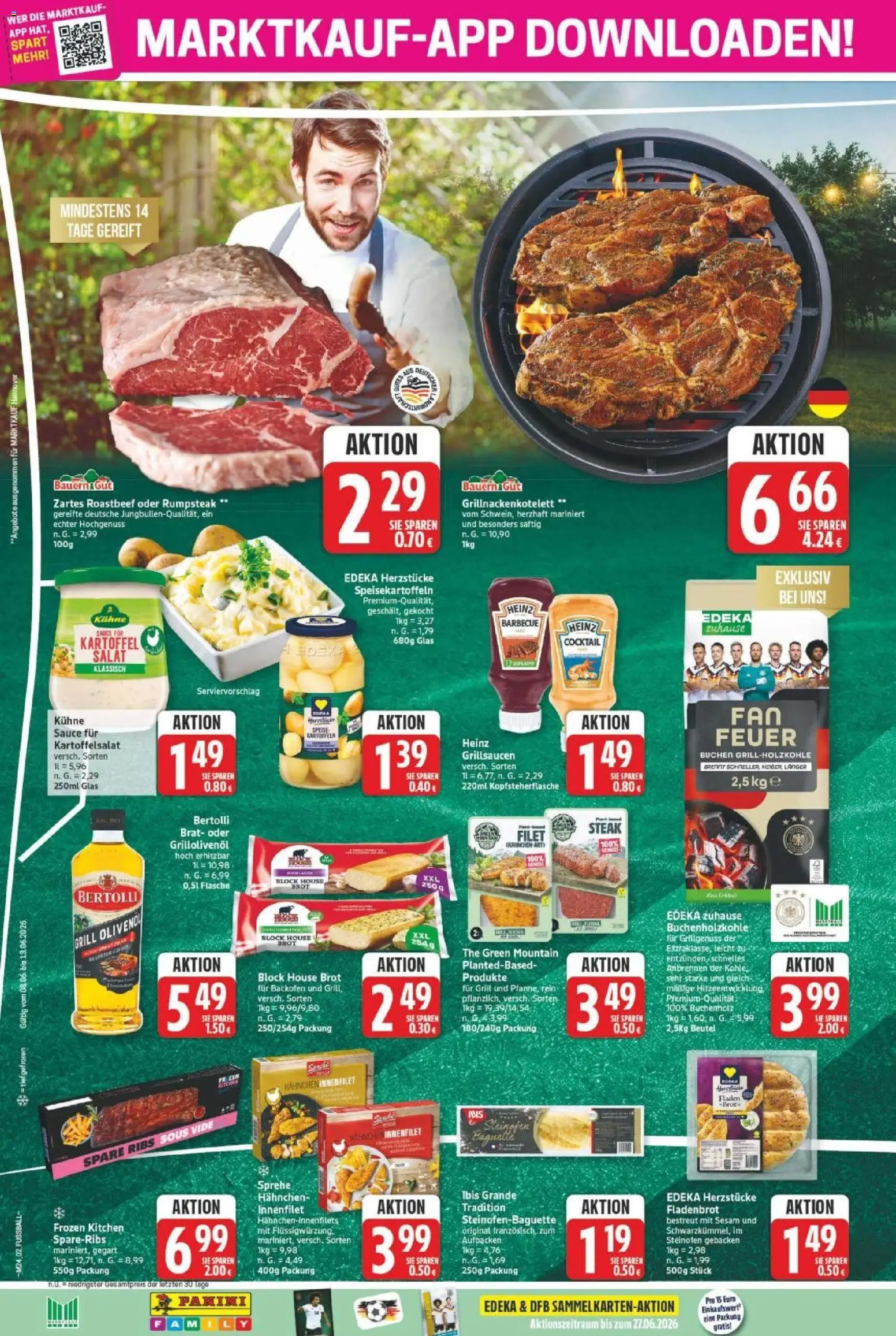 Marktkauf Prospekt – gültig ab 08.06.2026 | Seite: 2 | Produkte: Olivenol, Kartoffeln, Steak, Salat