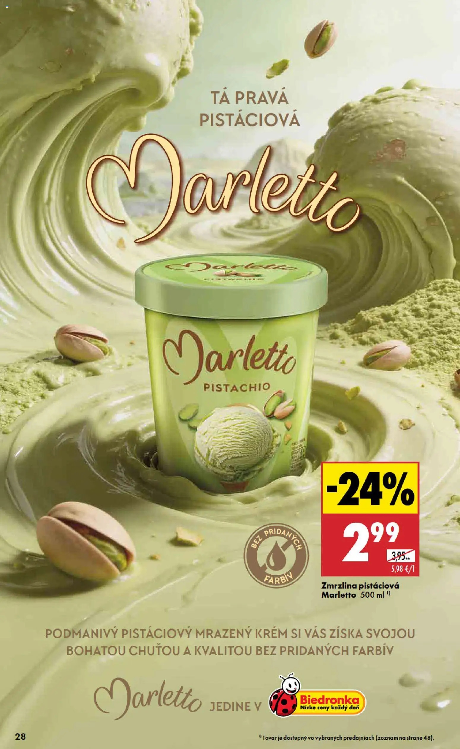 Nové Biedronka akcie – leták je platný od 11.06.2026 | Strana: 28 | Produkty: Zmrzlina, Krém