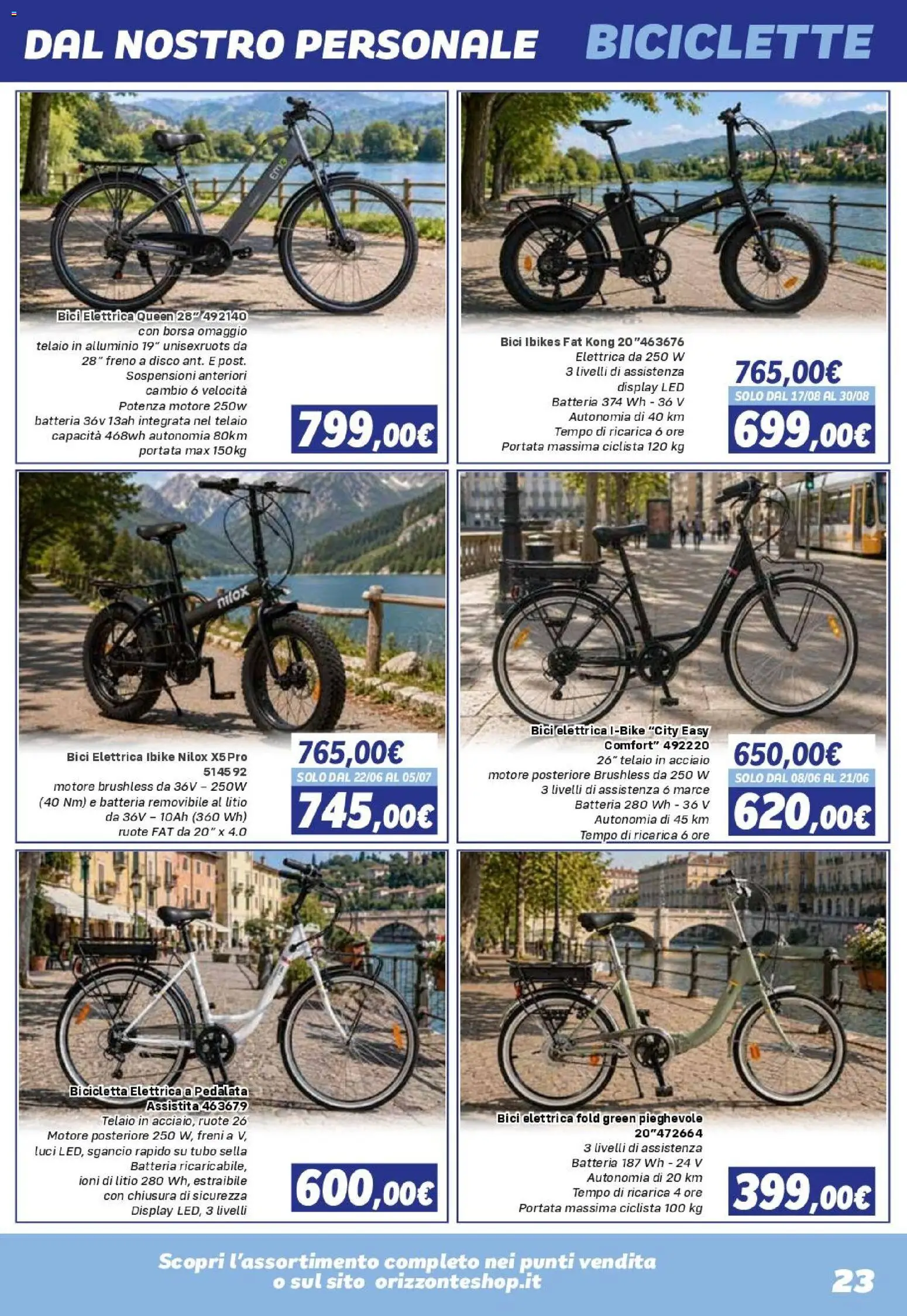 Volantino Orizzonte del 08/05/2026 | Pagina: 23 | Prodotti: Tubo, Disco, Alluminio, Batteria